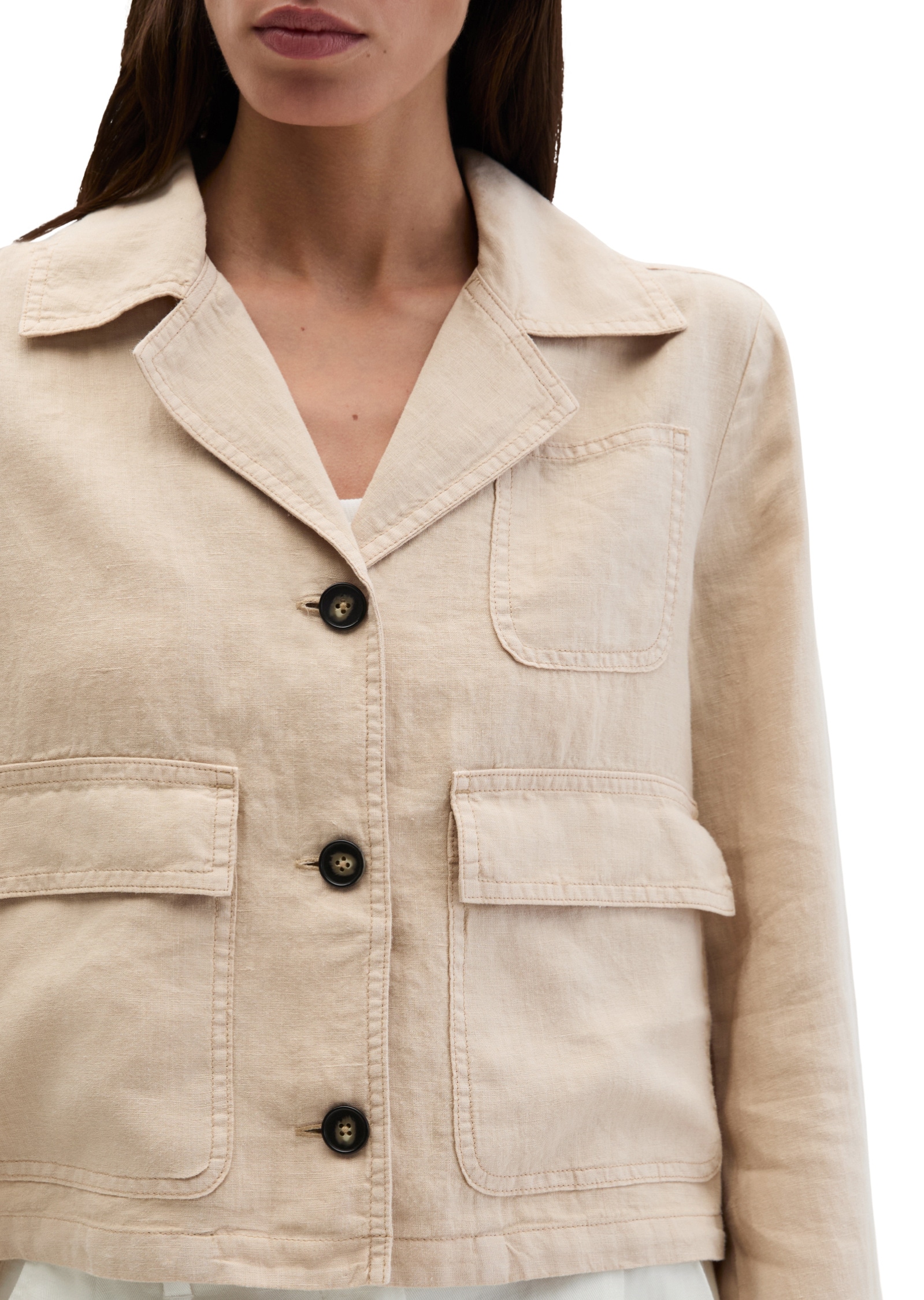 Marc O'Polo Kurzjacke »mit aufgesetzten Taschen« ohne Kapuze