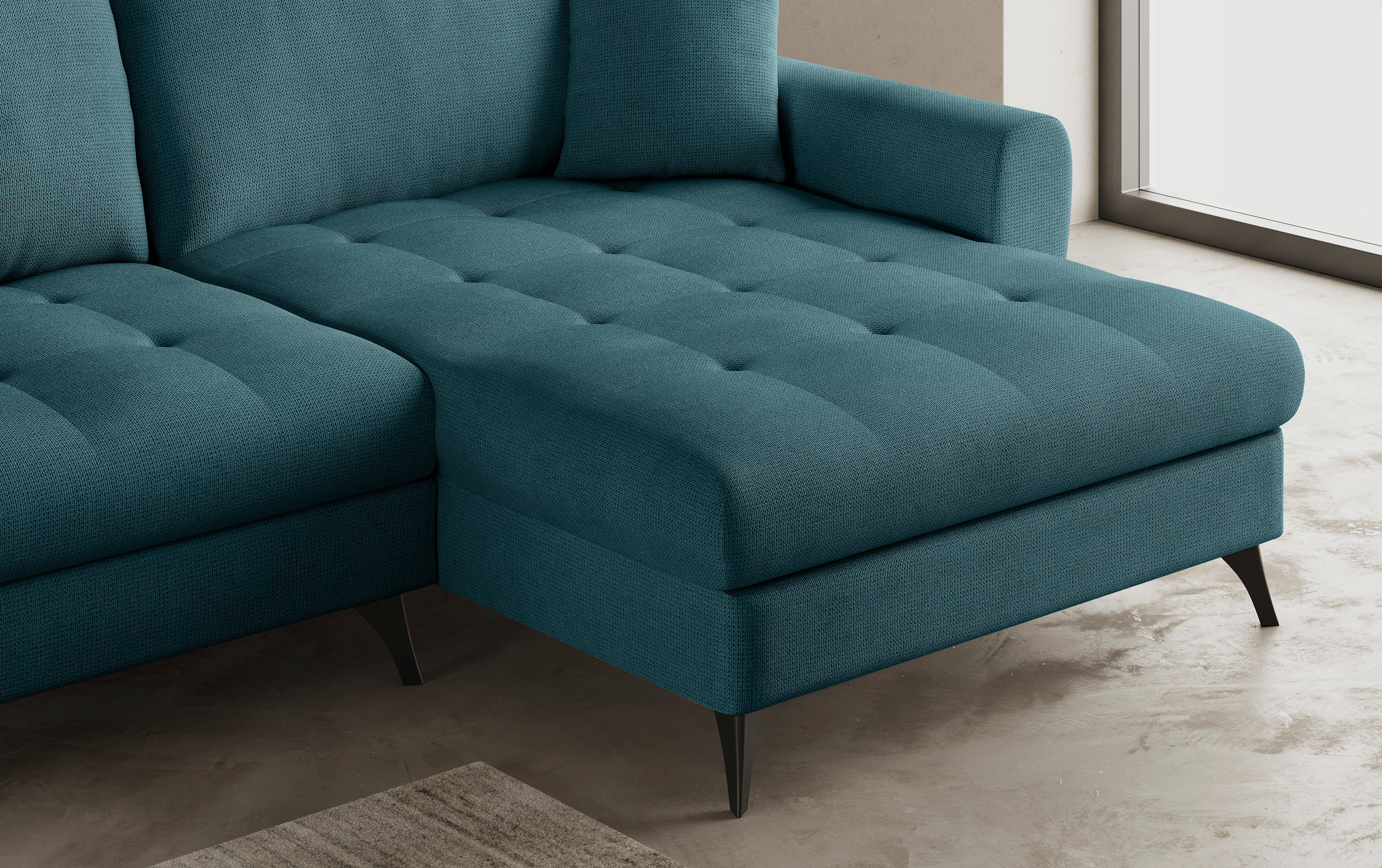 Thumbnail - Mr. Couch Ecksofa "Blackburn II L-Form", Wahlweise mit Kaltschaumpolsterung bis 140 kg belastbar