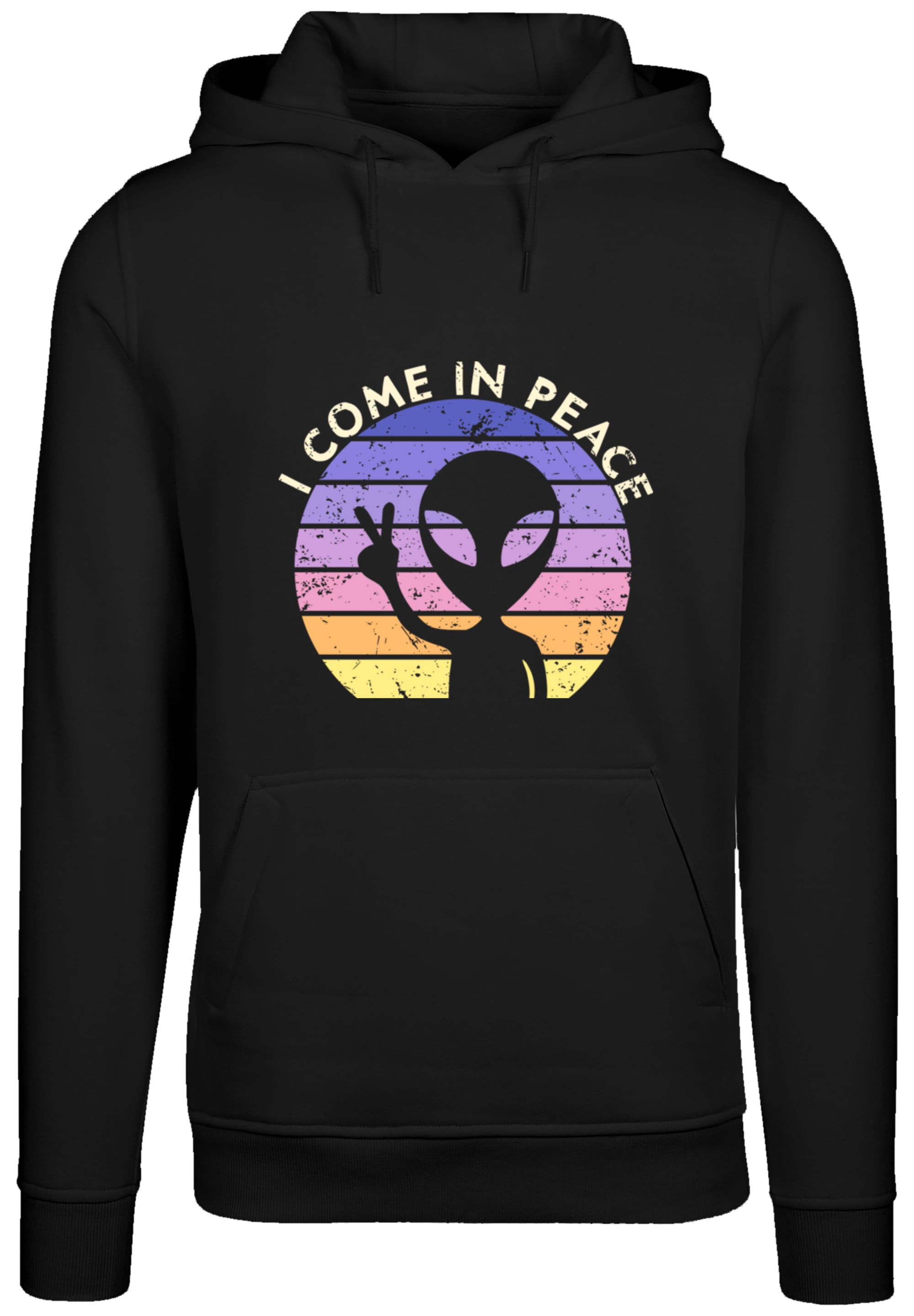 F4NT4STIC Kapuzenpullover »Alien Peace Sunset«, Premium Qualität