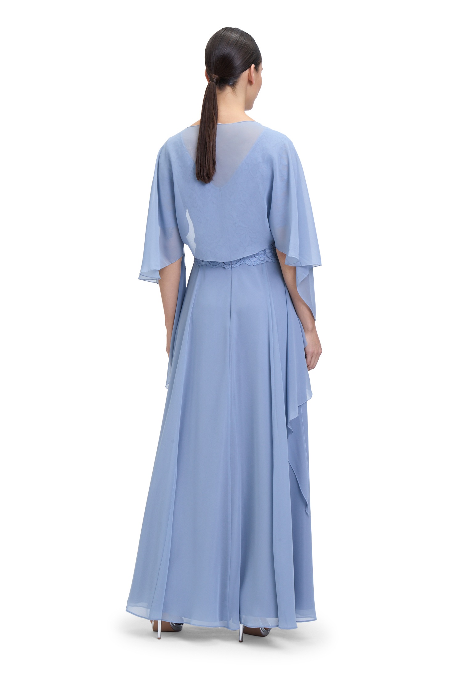 Vera Mont Multifunktionstuch »Vera Mont Damen Chiffonstola mit Volant«, Nahtführung