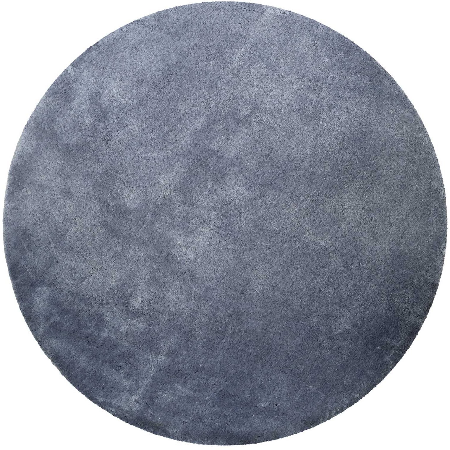 Homie Living Teppich "Pisa" rund 25 mm Höhe Hochflor, Microfaser, uni, weich, Shaggy, Wohnzimmer, Schlafzimmer