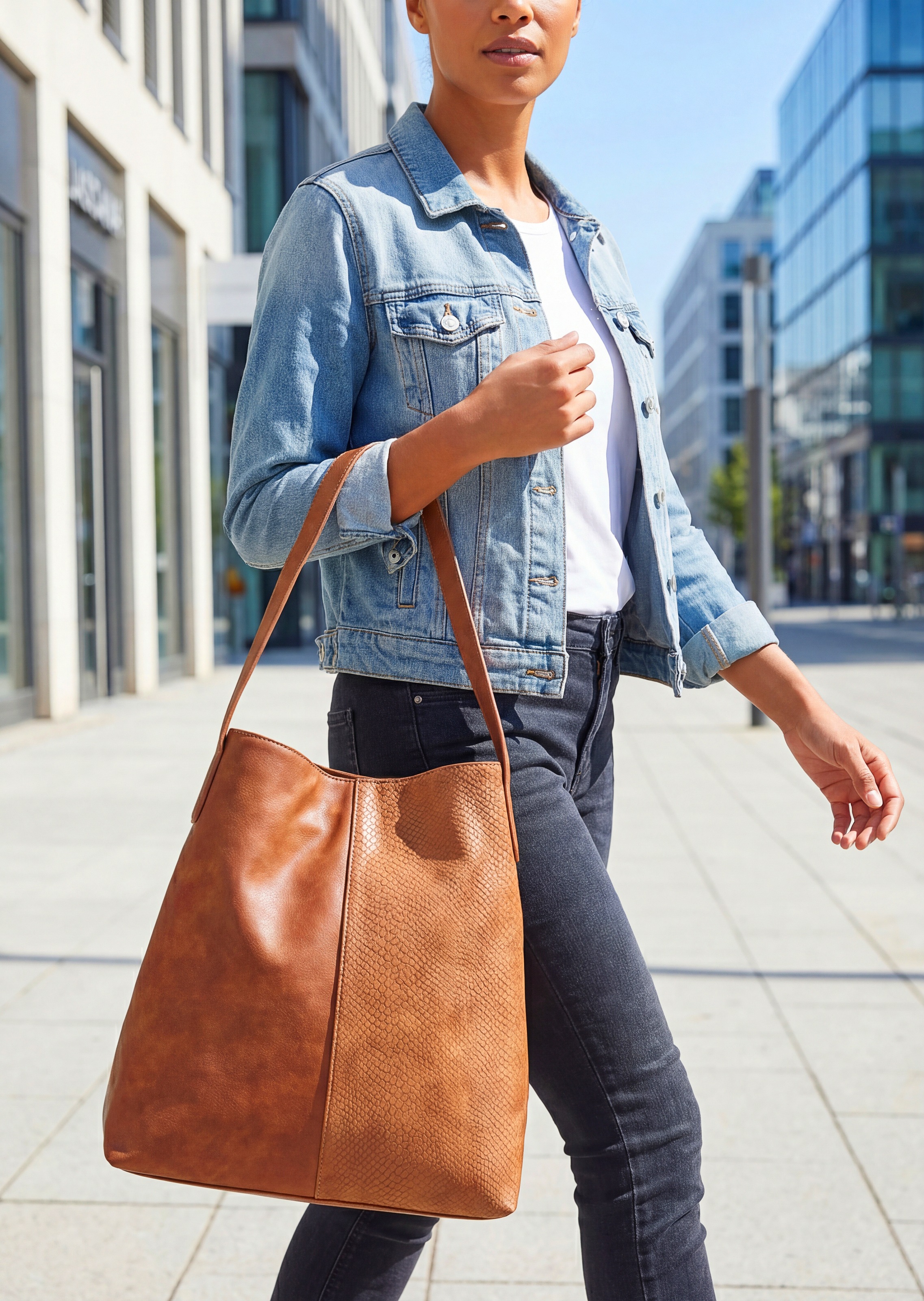 Vivance Shopper "Schultertasche" mit kleiner Innentasche, Handtasche, Einka günstig online kaufen