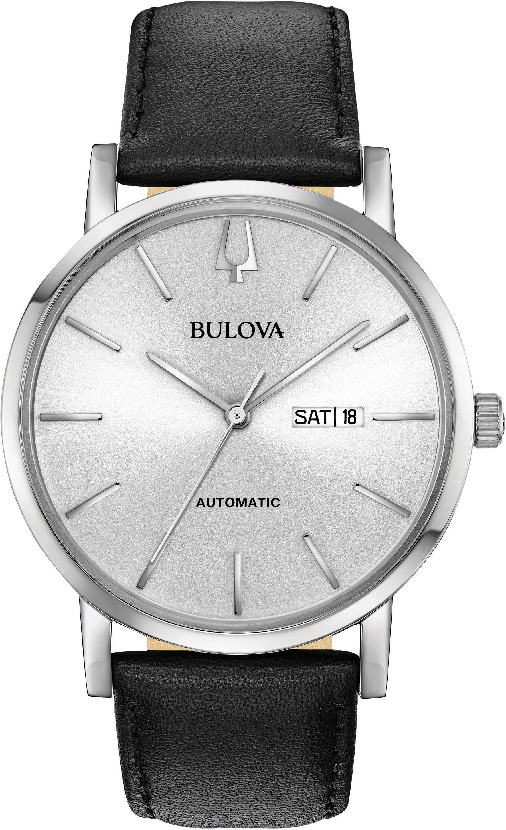 Bulova Automatikuhr »American Clipper, 96C130«, Armbanduhr, Herrenuhr