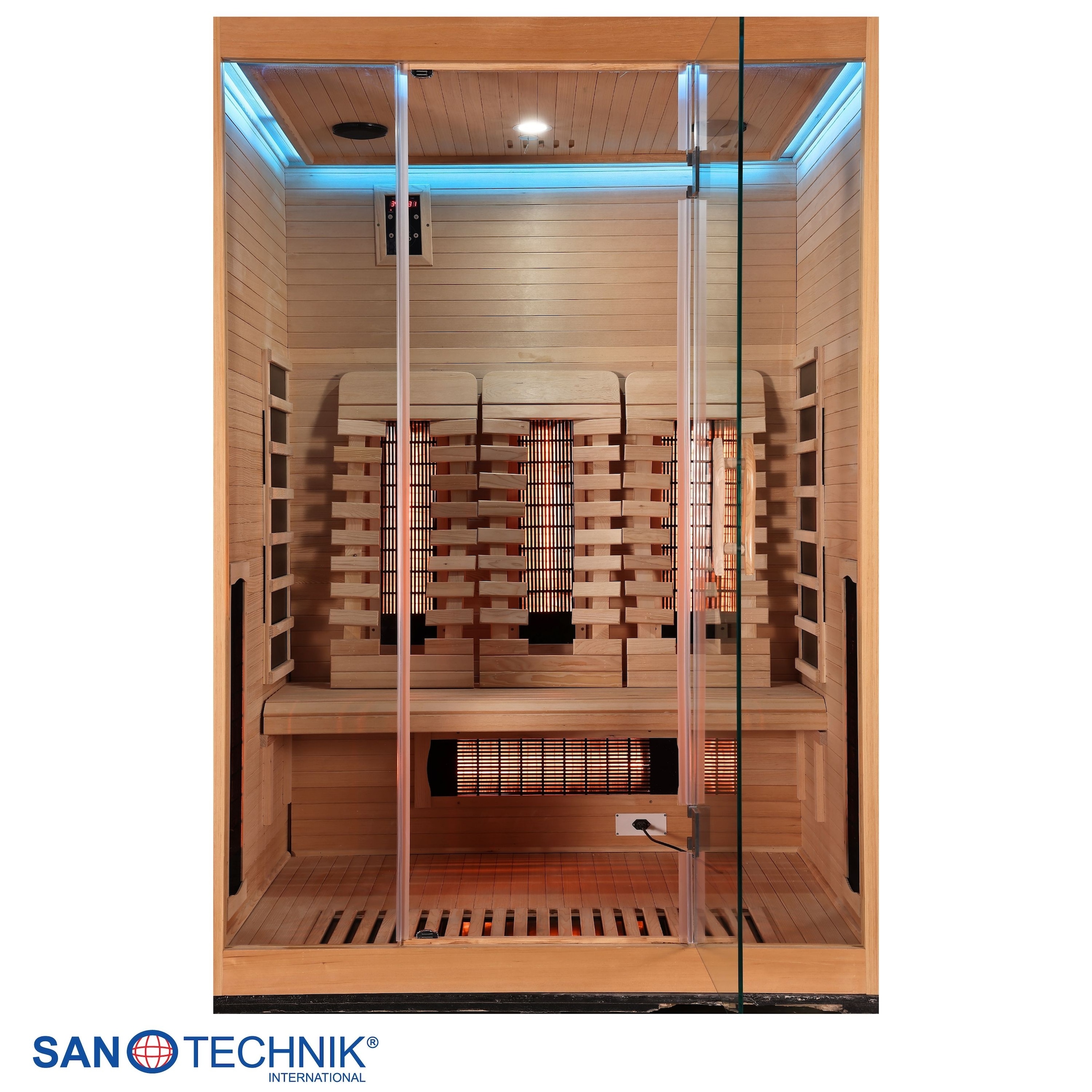 Sanotechnik Infrarotkabine »Infrarotkabine OPEN« 3 Pers; 150x120x200cm; 6 Vollspektrumstrahler, 3 Carbonheizplatten