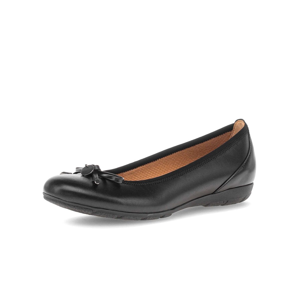Ballerina GABOR "Sportliche Ballerina", Damen, Gr. 41, schwarz, Schuhe Ballerina 10