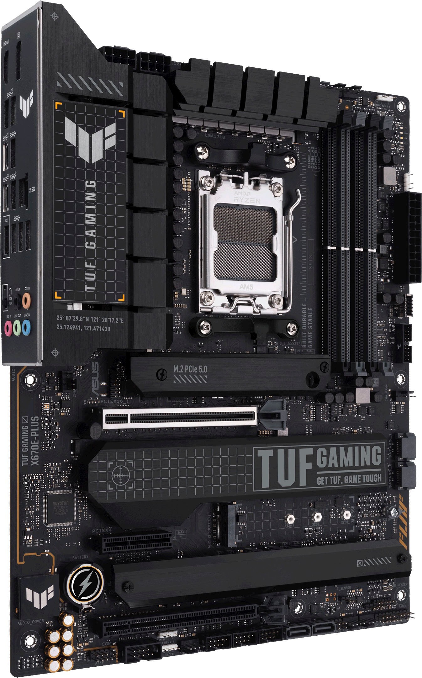 Asus Mainboard »TUF GAMING X670E-PLUS«, Ryzen 7000, ATX, PCIe 5.0, DDR5-Speicher, 4x M.2, USB 3.2 Gen
