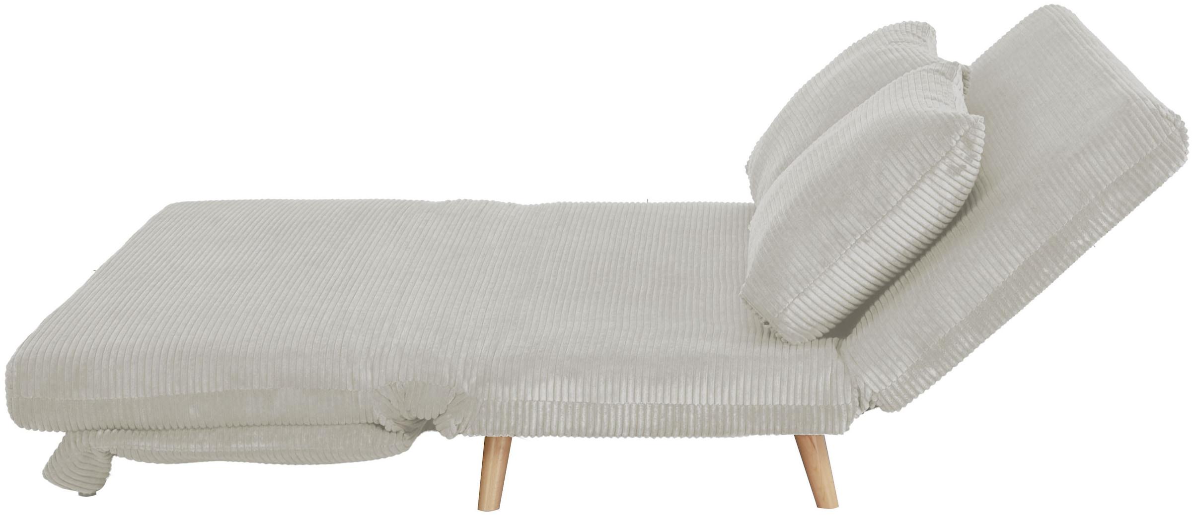 Home affaire Schlafsofa »AINSLEY 140 cm -2-Sitzer, verstellbare Rückenlehne« wandelbar zum Gästebett, Relaxsofa, Webstoff u. Cord-Bezug