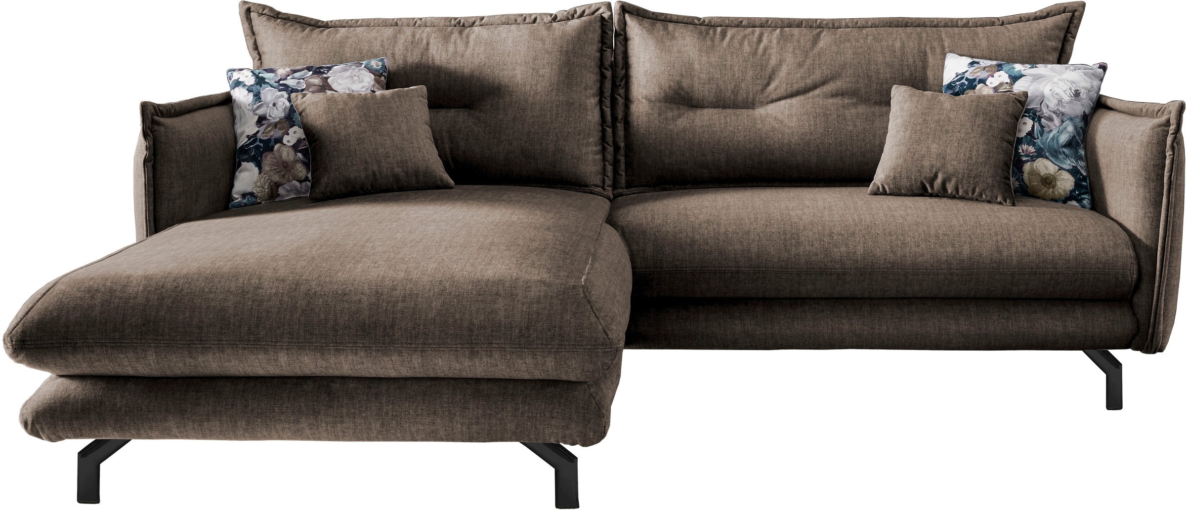 Home affaire Ecksofa "LAVA Breite 255 cm, modern und elegant, aktuelle Kiss günstig online kaufen