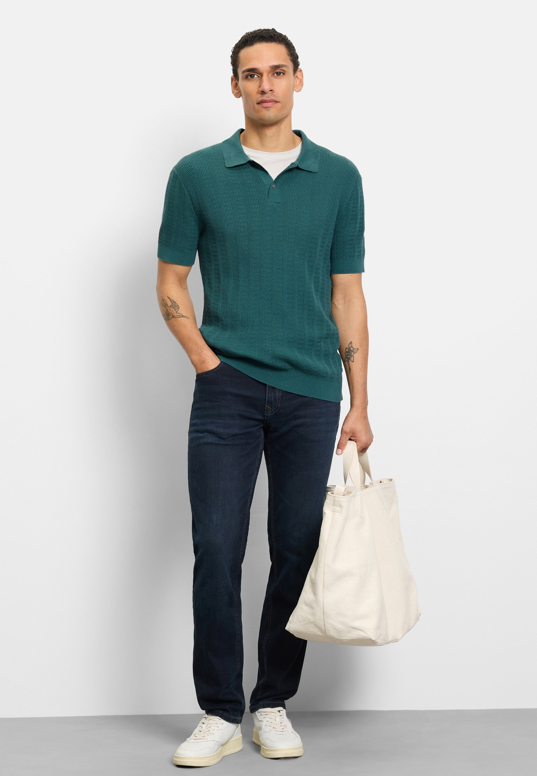 OLYMP Poloshirt »OLYMP Casual Strick, Polo«