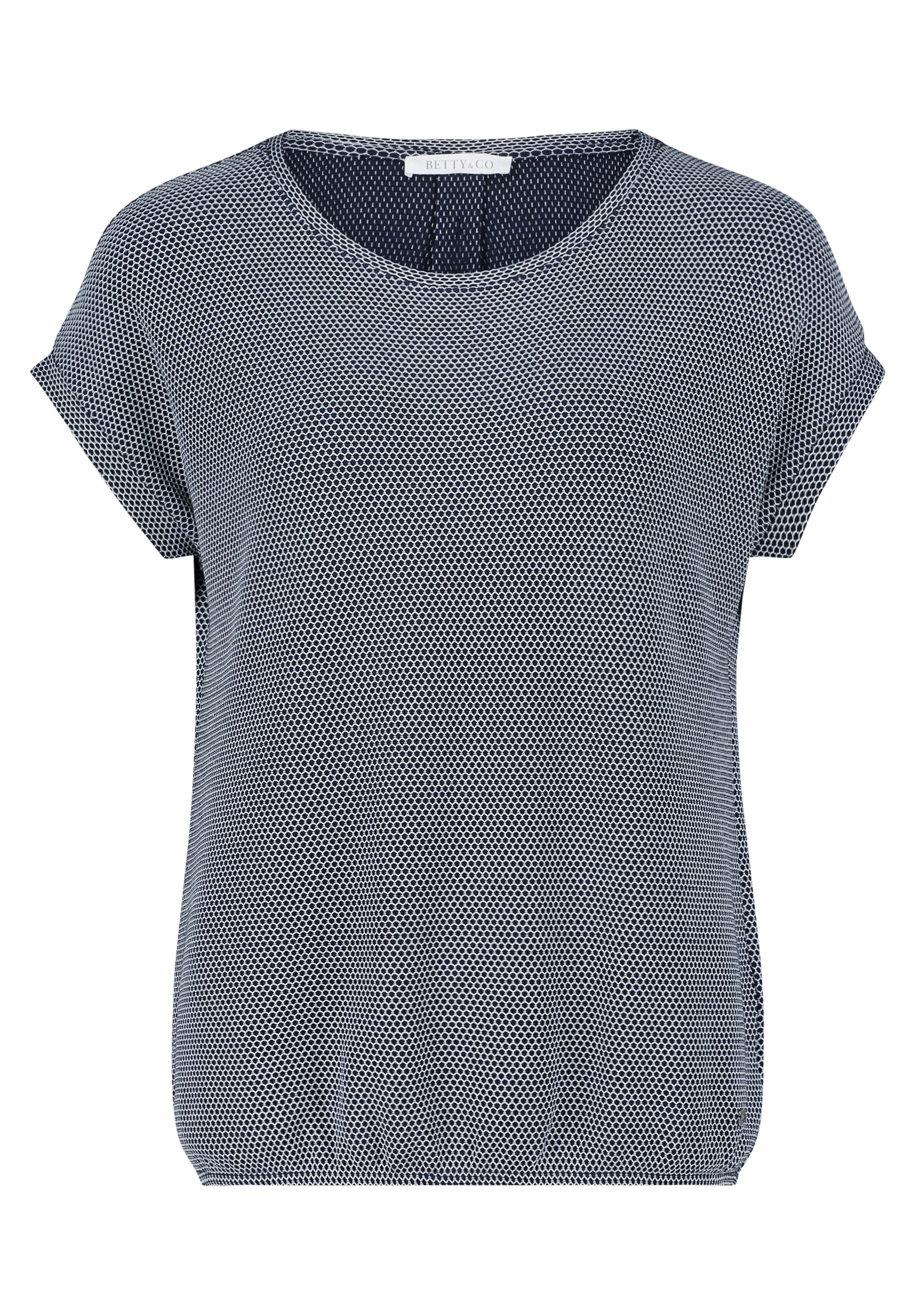 Betty&Co Kurzarmshirt »Betty & Co Casual-Shirt mit Struktur«, (1 tlg.), Material