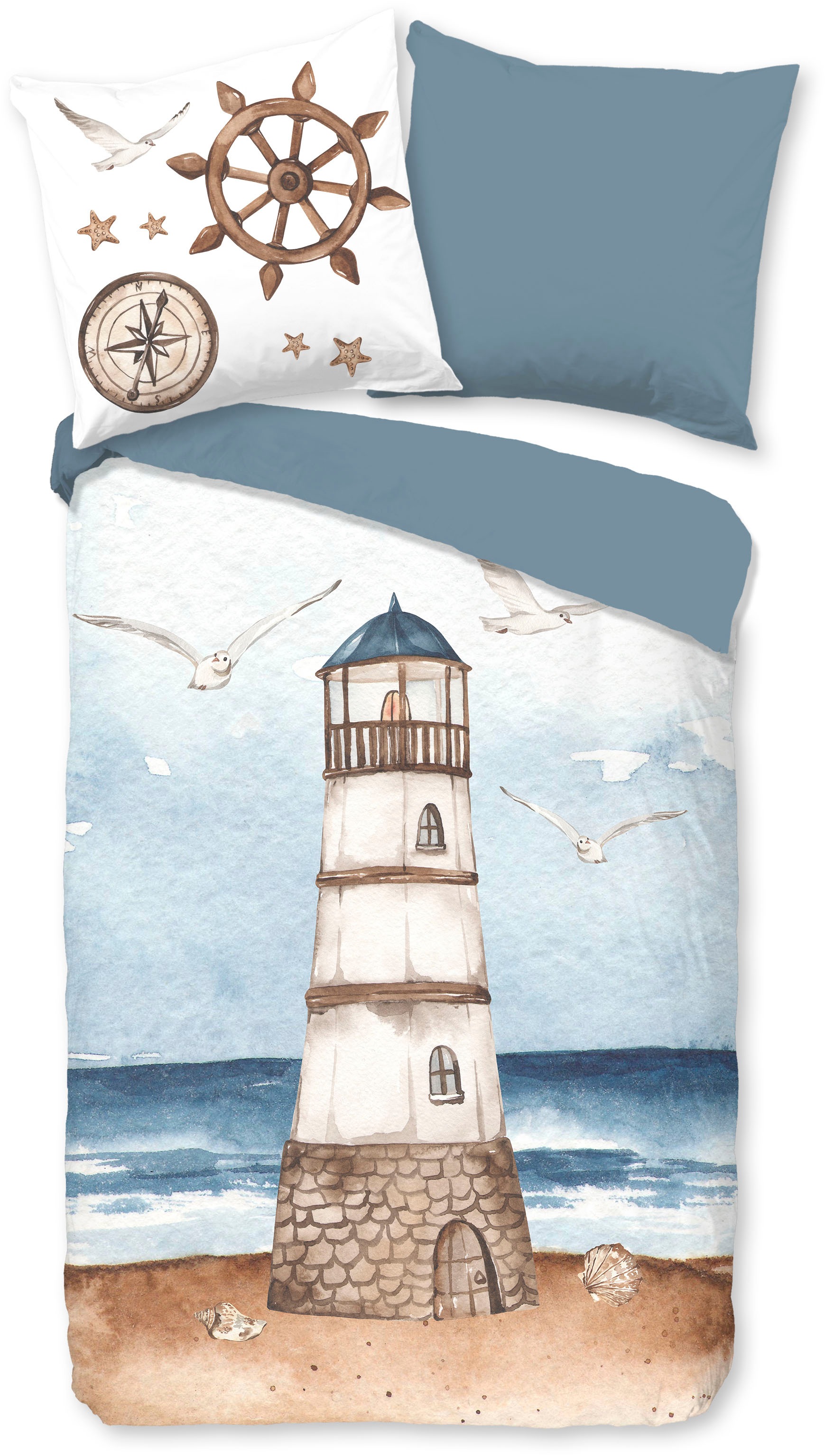 good morning Wendebettwäsche "Berlin" 2 Stk. tlg. 100% Baumwolle, Renforcé, günstig online kaufen