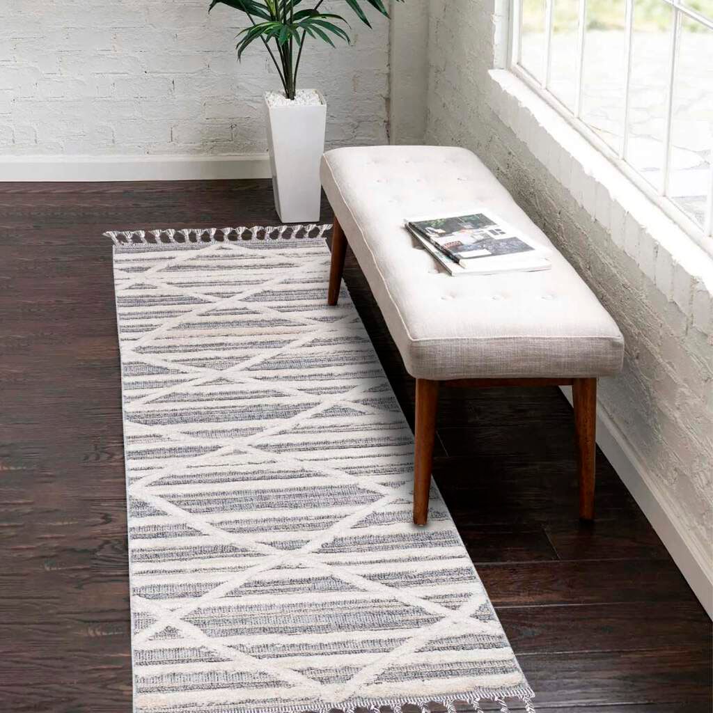 Carpet City Hochflor-Teppich "Valencia 810" rechteckig 20 mm Höhe Läufer, B günstig online kaufen