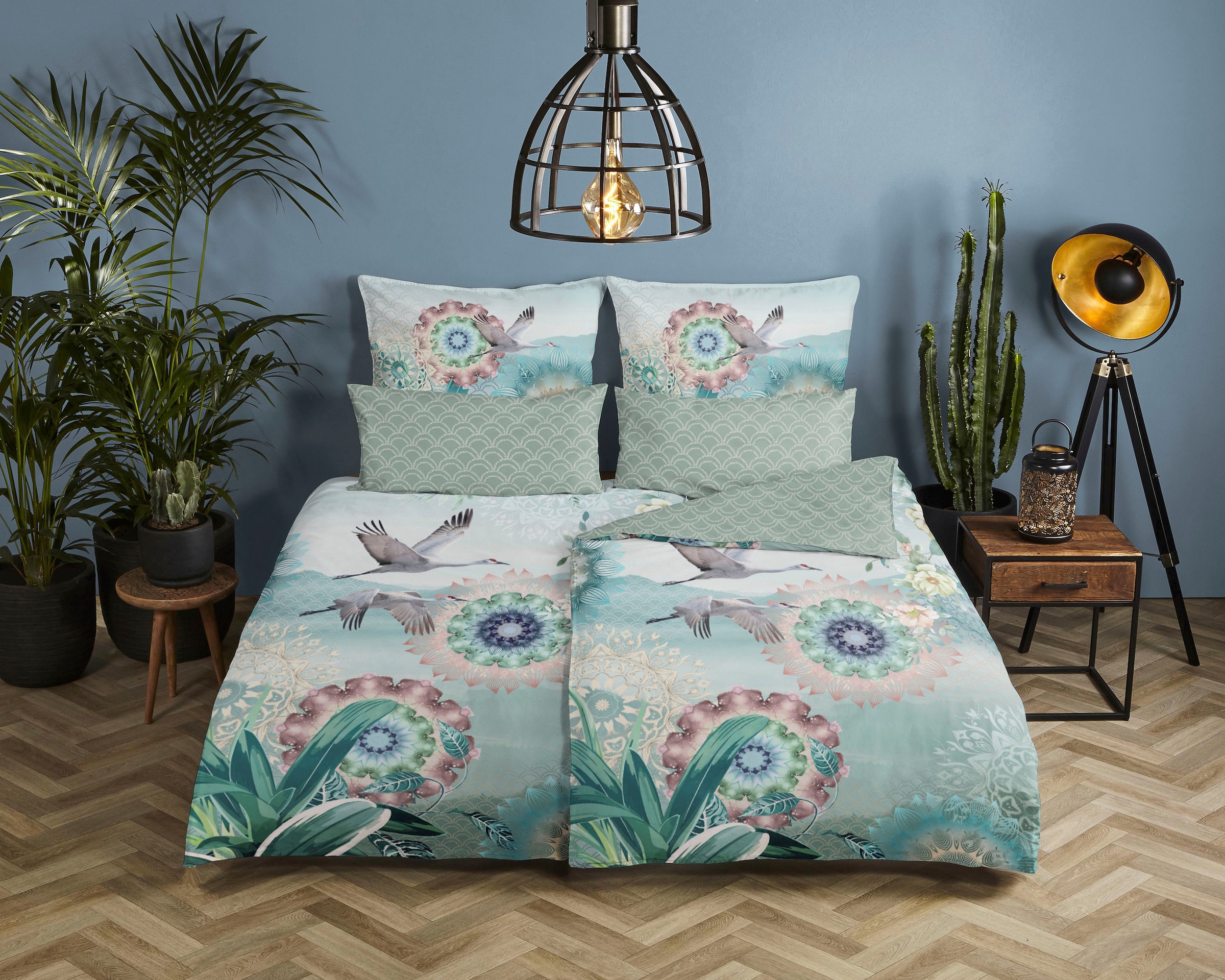 hip Wendebettwäsche "Kimora" 2 Stk. tlg. Mako-Satin, 135x200, Reißverschlus günstig online kaufen