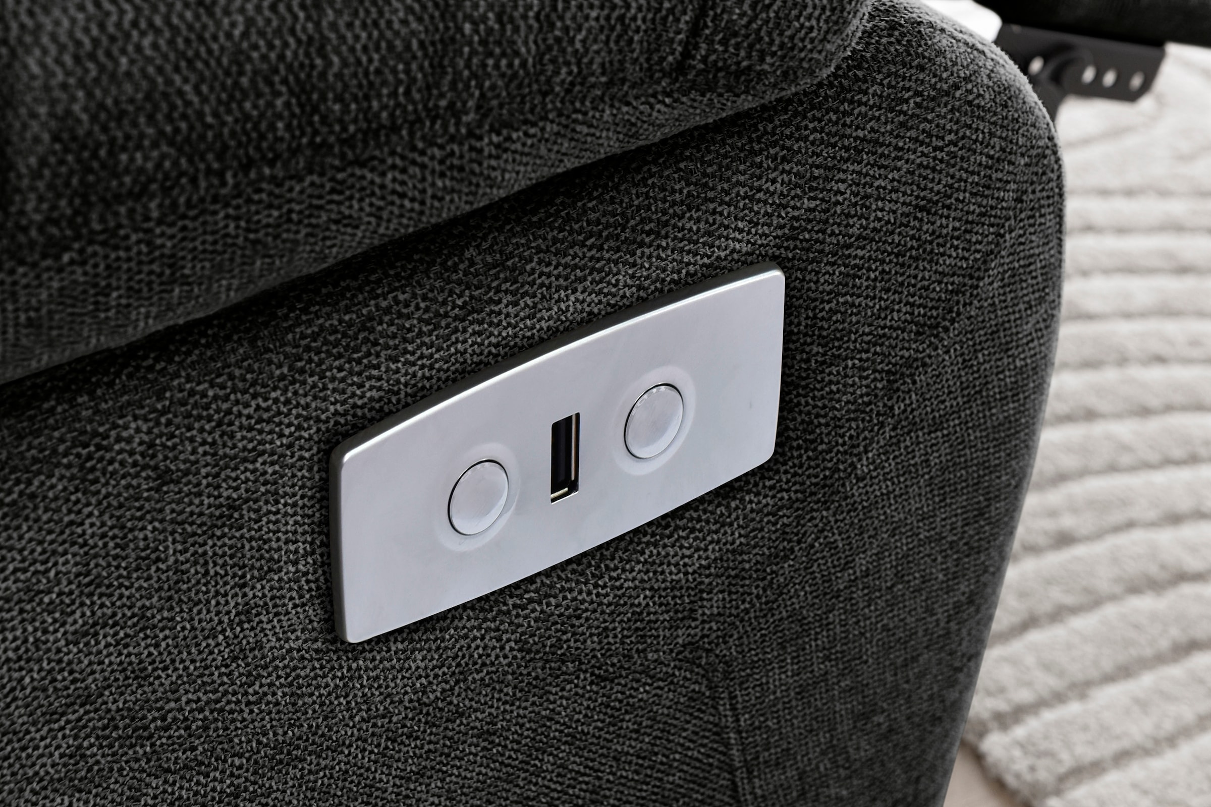 Home affaire Relaxsessel »Lannilis mit Liegefunktion, Fernsehsessel«, mit manueller und elektrischer Relaxfunktion, anthrazit