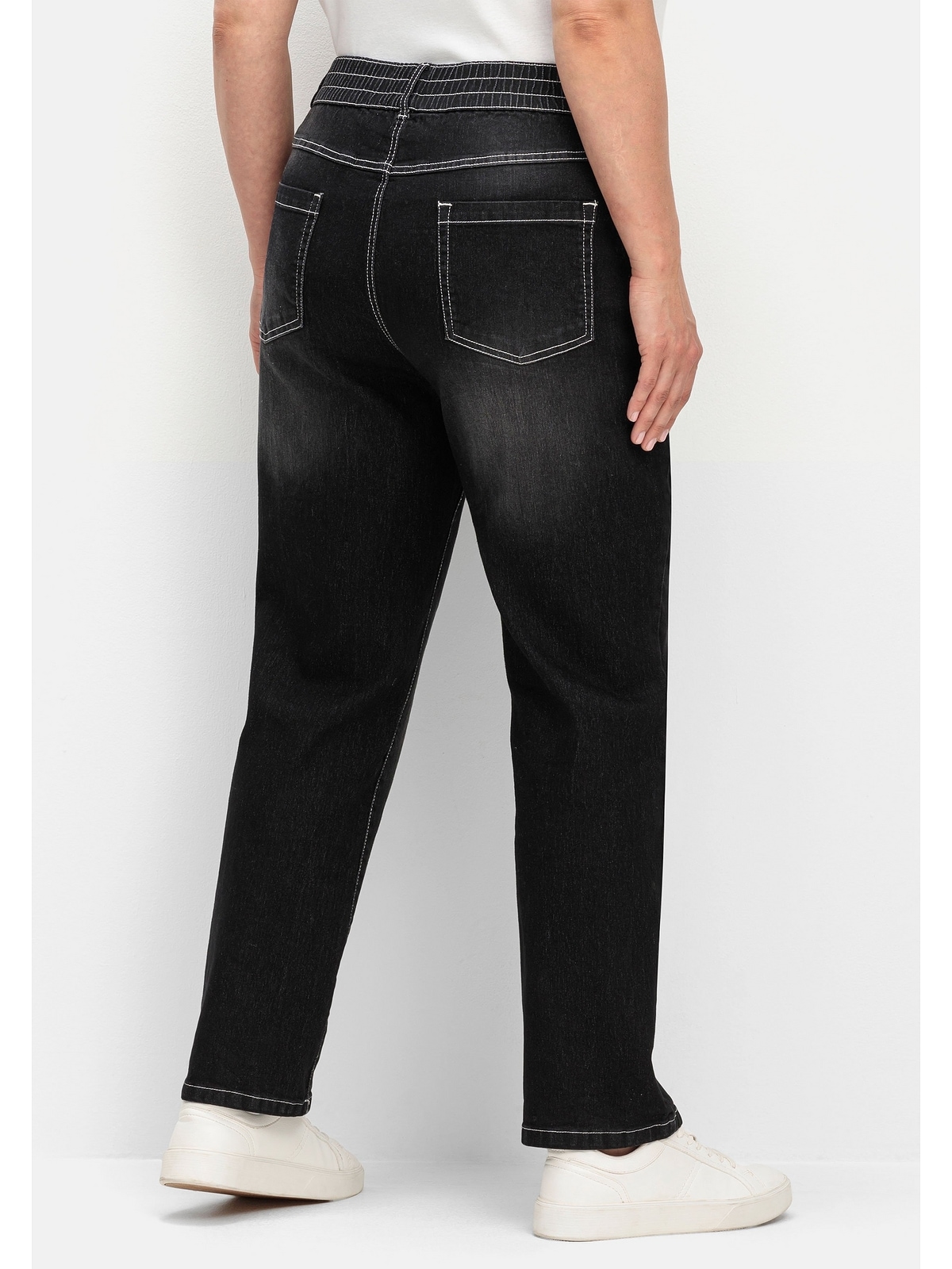 Sheego Gerade Jeans »Große Größen«, mit Rundum-Dehnbund