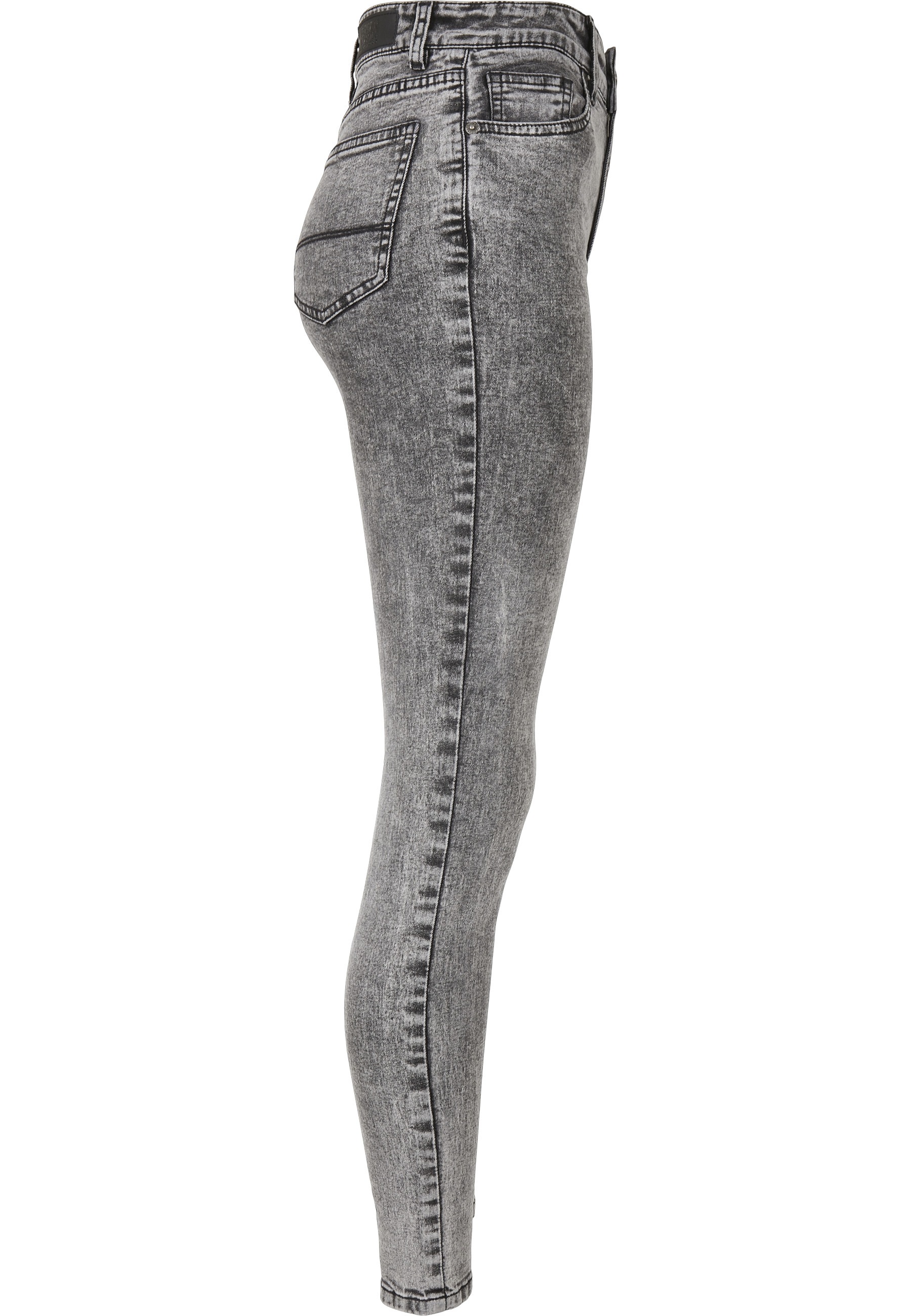 URBAN CLASSICS Bequeme Jeans »Urban Classics Damen Ladies High Waist Skinny Jeans« 1 Stk.