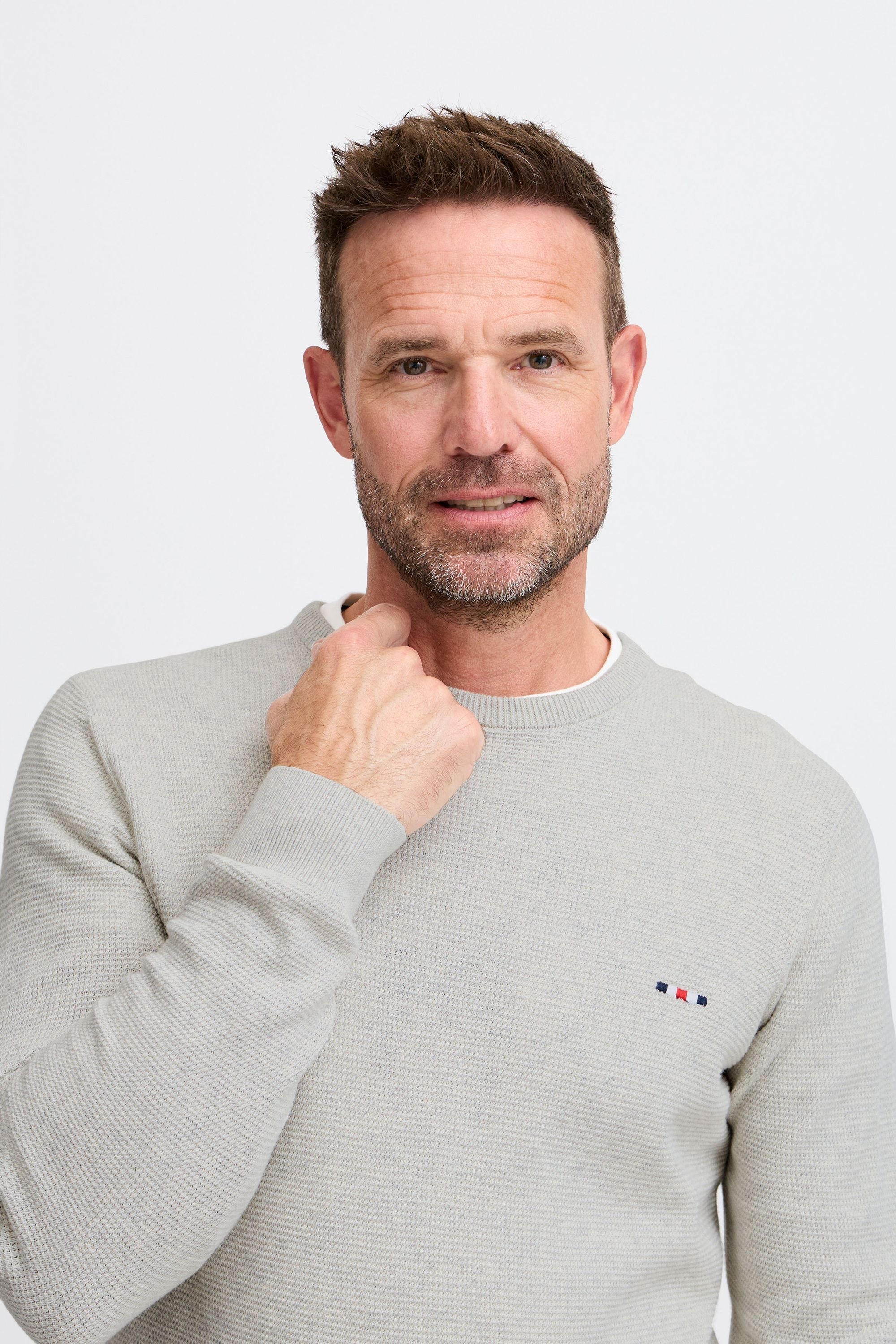 FQ1924 Strickfleece-Pullover »Strickpullover FQKYLE structure crewneck knit«