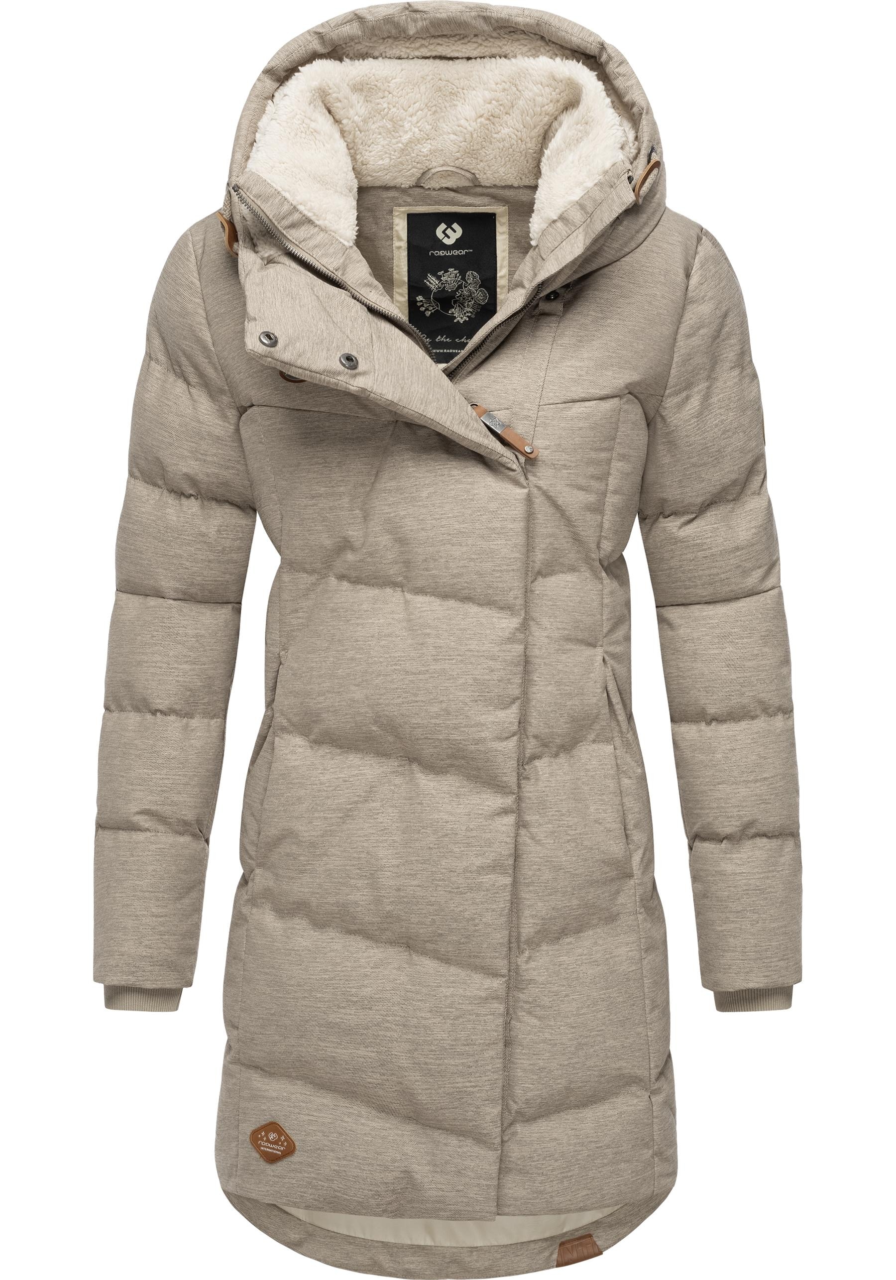 Ragwear Wintermantel "Pavla", stylischer Winterparka mit Teddyfutter und Kapuze