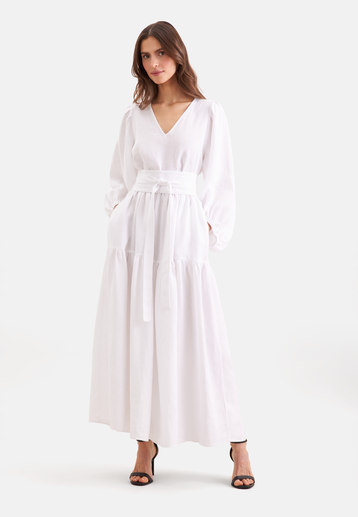 seidensticker Sommerkleid 1/1 V-Neck Uni