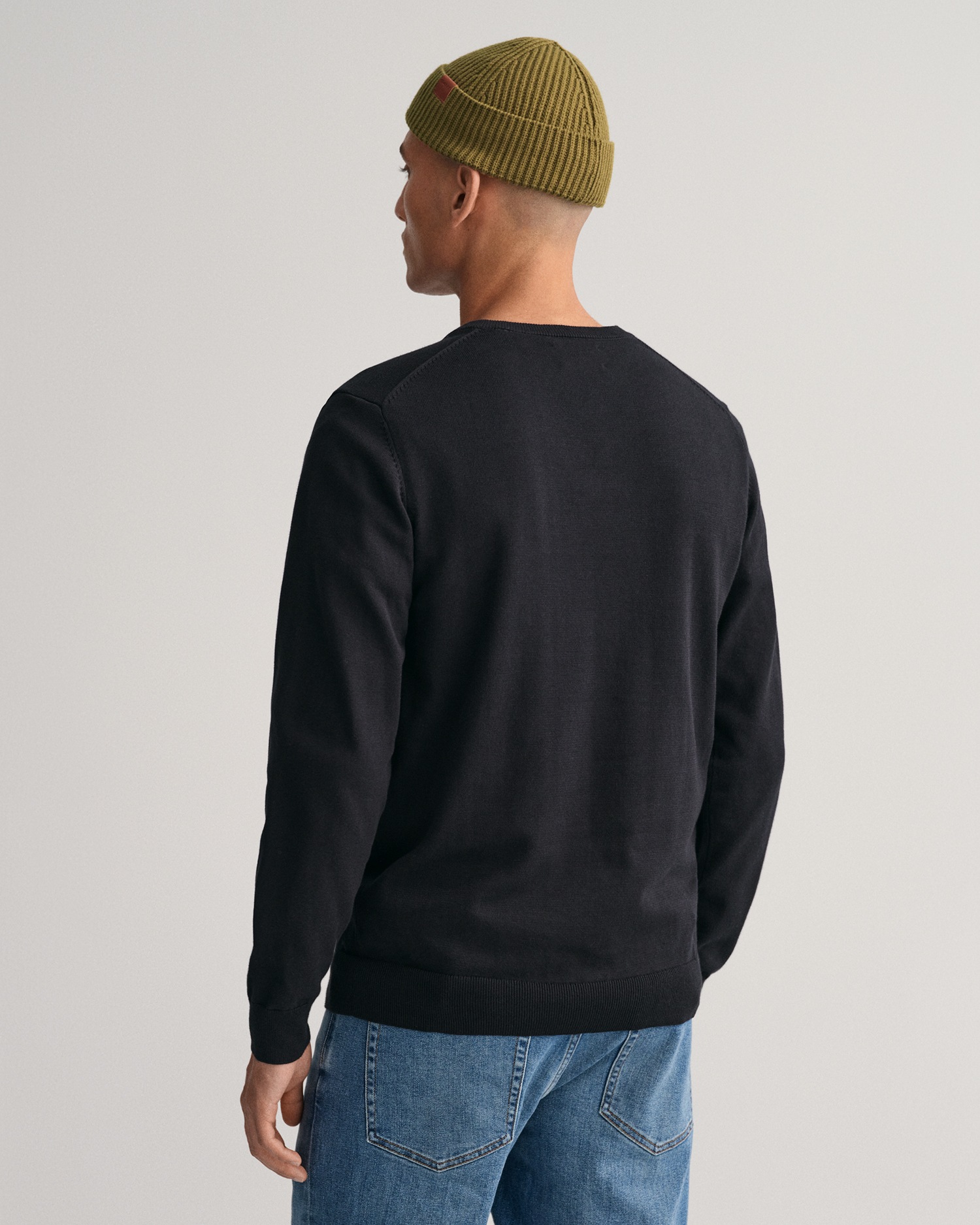 Gant V-Ausschnitt-Pullover "Classic Cotton V-Neck" Premium Strickjersey aus günstig online kaufen