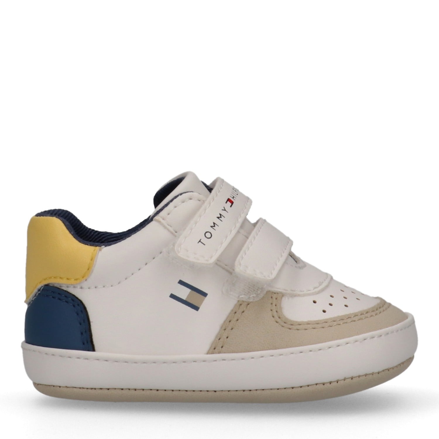 Tommy Hilfiger Lauflernschuh  Retro Sneaker, Klettschuh, Halbschuh für Babys, mit Lochmuster