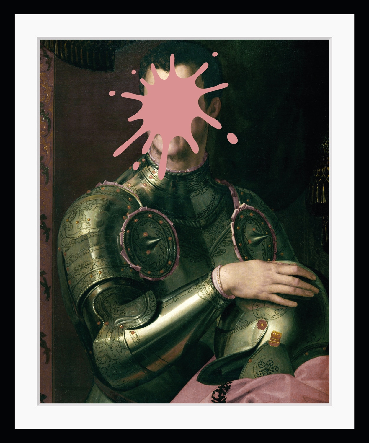 queence Bild "Mailin mit Farbklecks" Bilder von Männern Gemälde Historische Persönlichkeiten Kunst Mann Ritter HD Premium Poster-Druck inkl. Holzrahmen