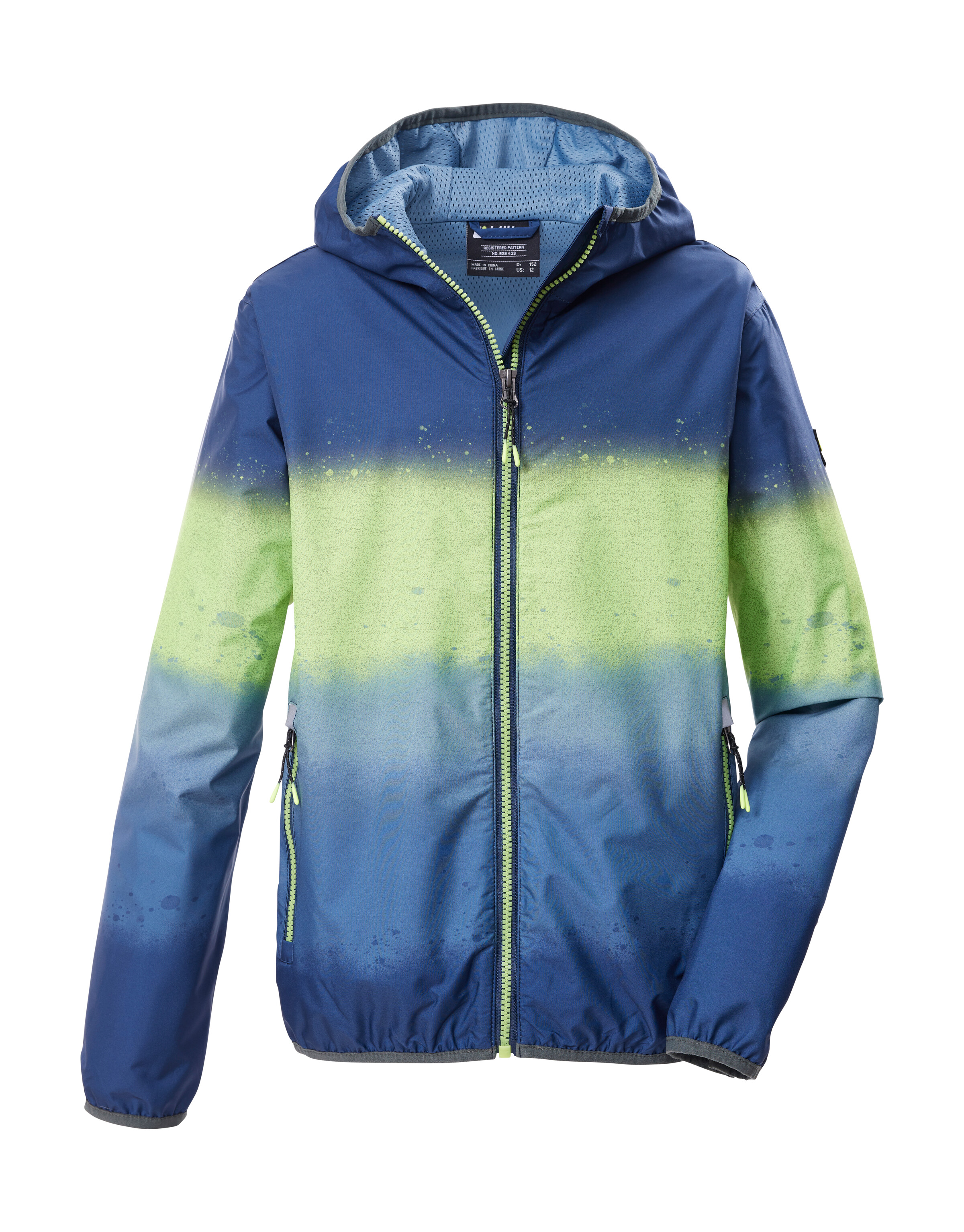 Killtec Funktionsjacke "KOS 144 BYS JCKT" Wind- und wasserdichte Jungenjacke mit Farbverlauf-Print
