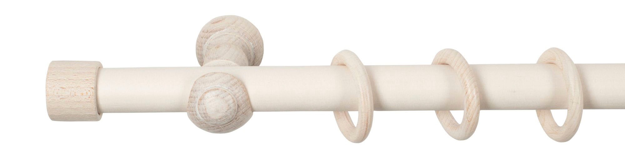 SN DECO GROUP Gardinenstange "Cafiro" 1 läufig-läufig Fixmaß 28 mm, Holz, v günstig online kaufen