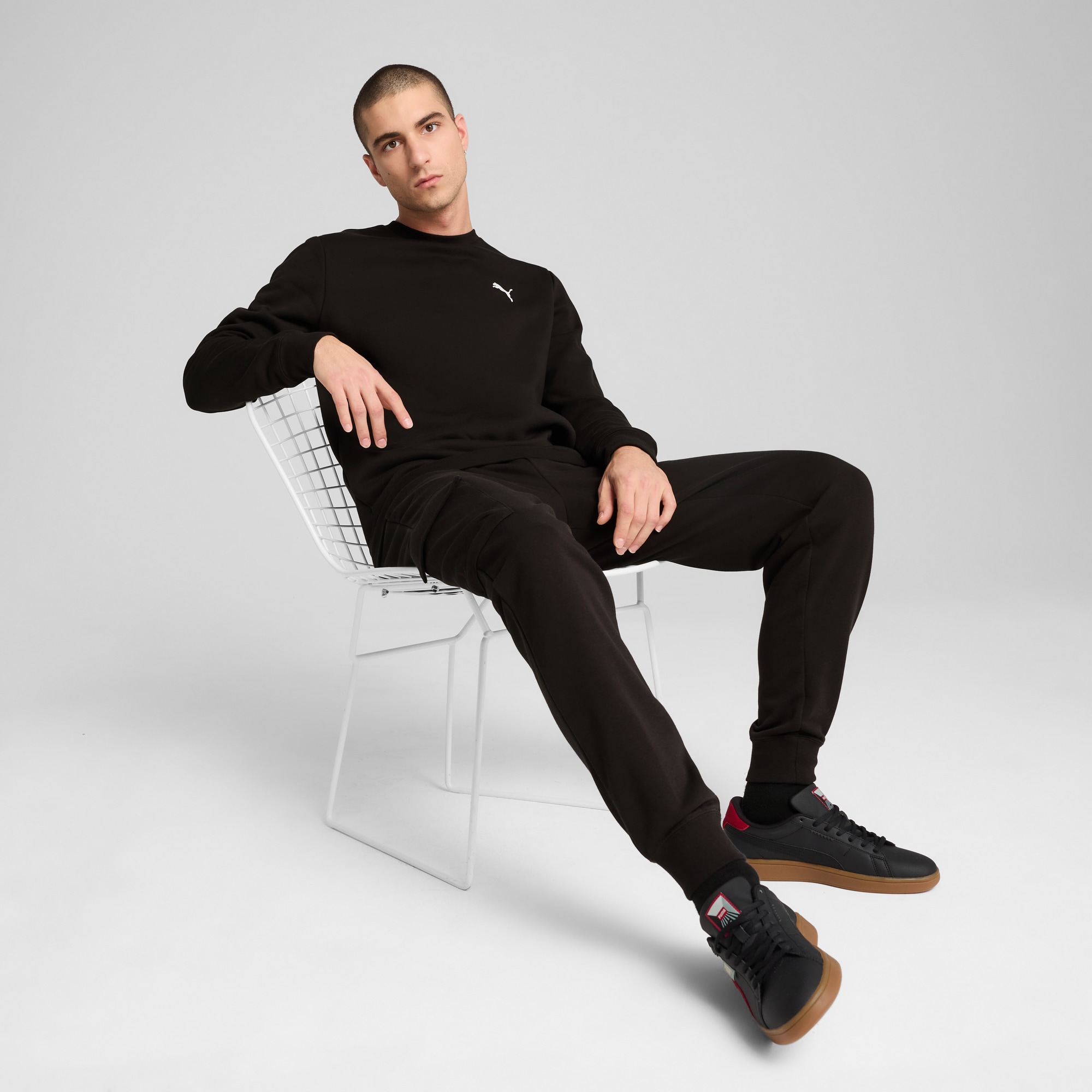 PUMA Langarmshirt »ESS CREW FL«