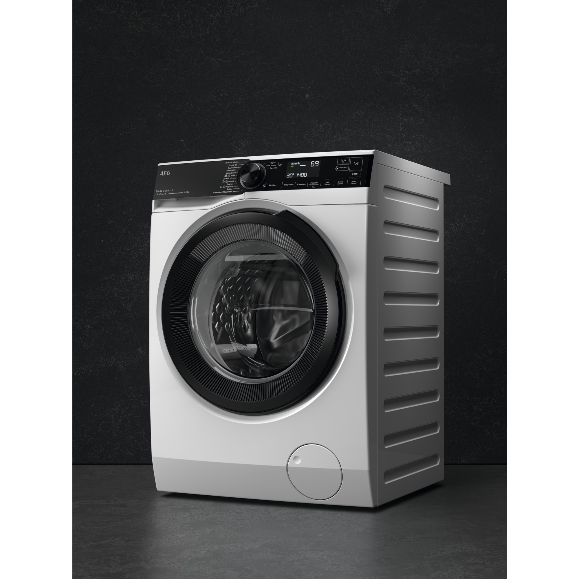 AEG Waschmaschine 7000 ProSteam® »LR7EA610FL 914501652« 10 kg 1600 U/min UniversalDose: löst PODS®/Caps 60 % schneller auf für beste Reingung