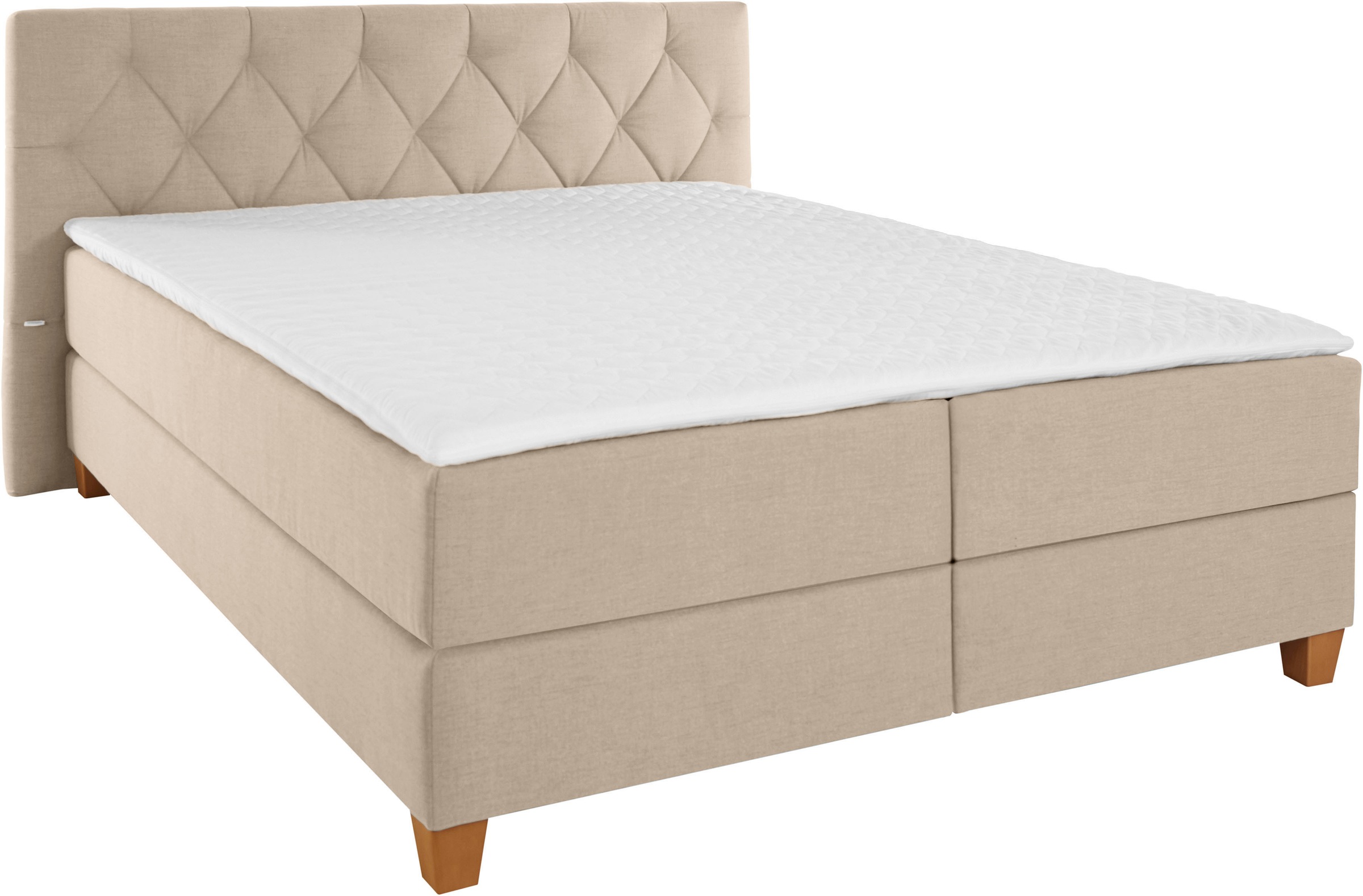 Guido Maria Kretschmer Home&Living Boxspringbett »Harmones«, in 3 Breiten, Härtegrad auch im Mix mit je 1 Matratze in H2 und H3