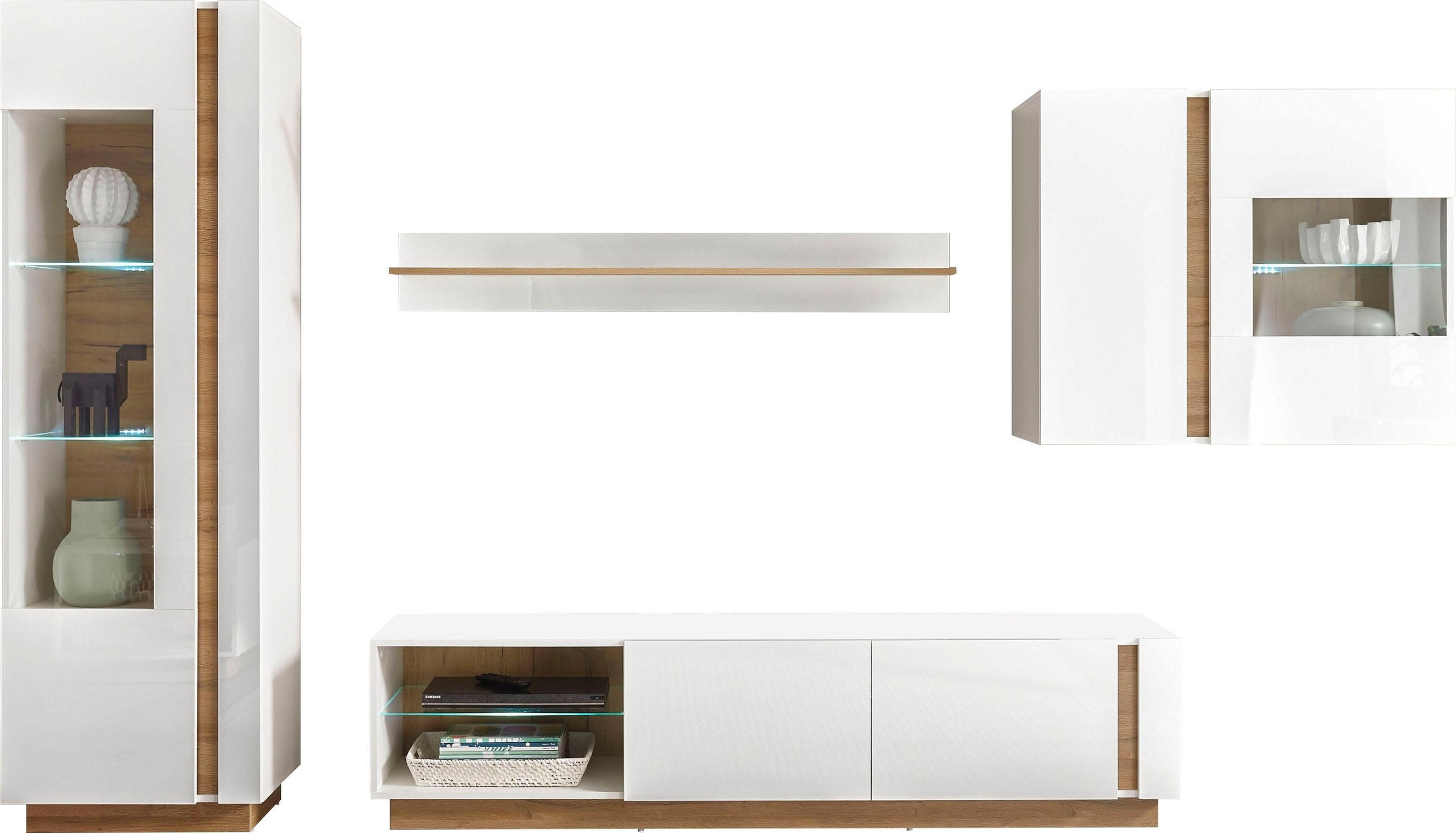 INOSIGN Wohnwand "CLAiR Kombi 23" Set, 4 Stk. tlg. günstig online kaufen