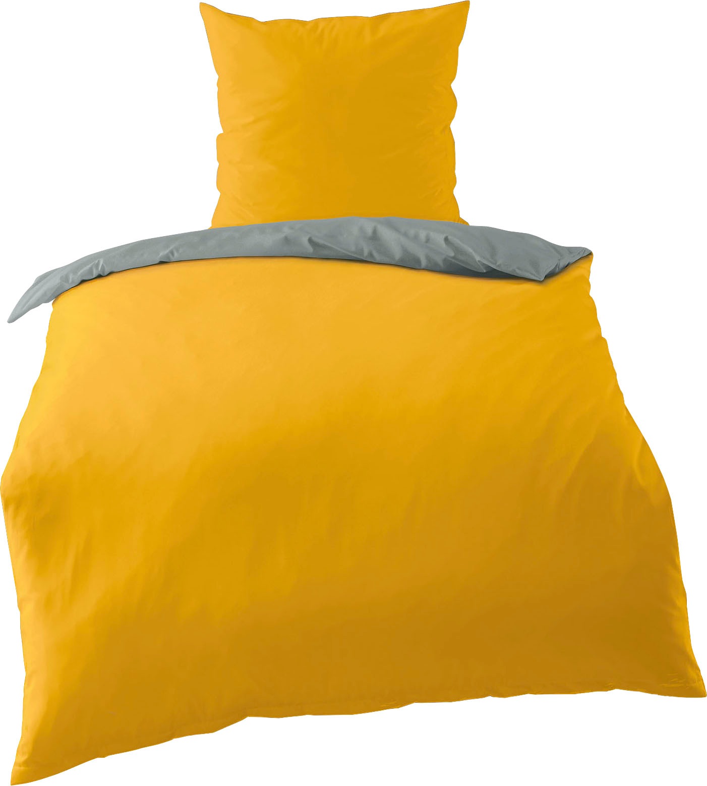 BIERBAUM Wendebettwäsche "elegant uni" 2 Stk. tlg. in schönen Uni-Tönen günstig online kaufen