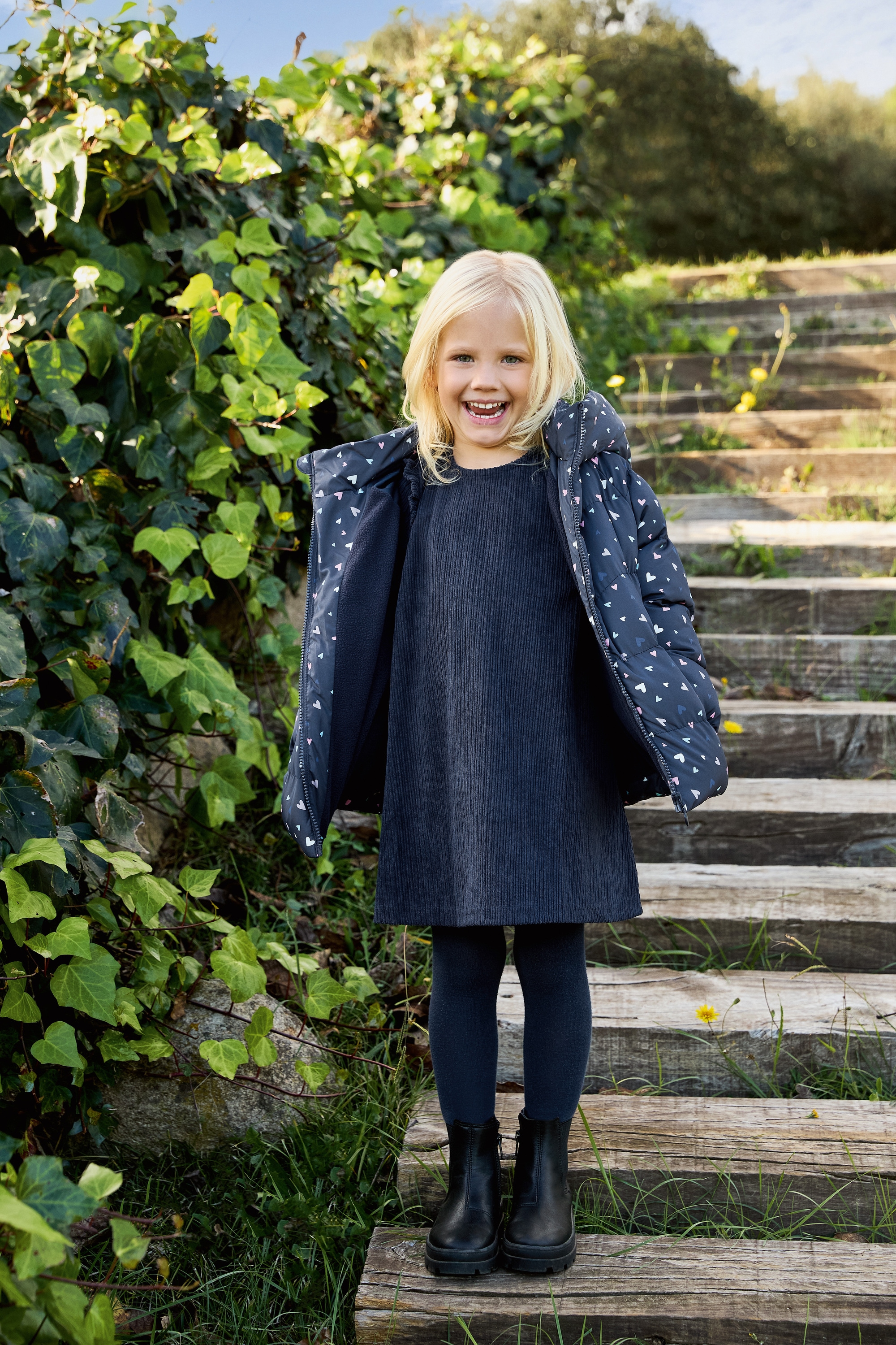 Blue Seven Winterjacke »Girls Winterjacke« mit Kapuze