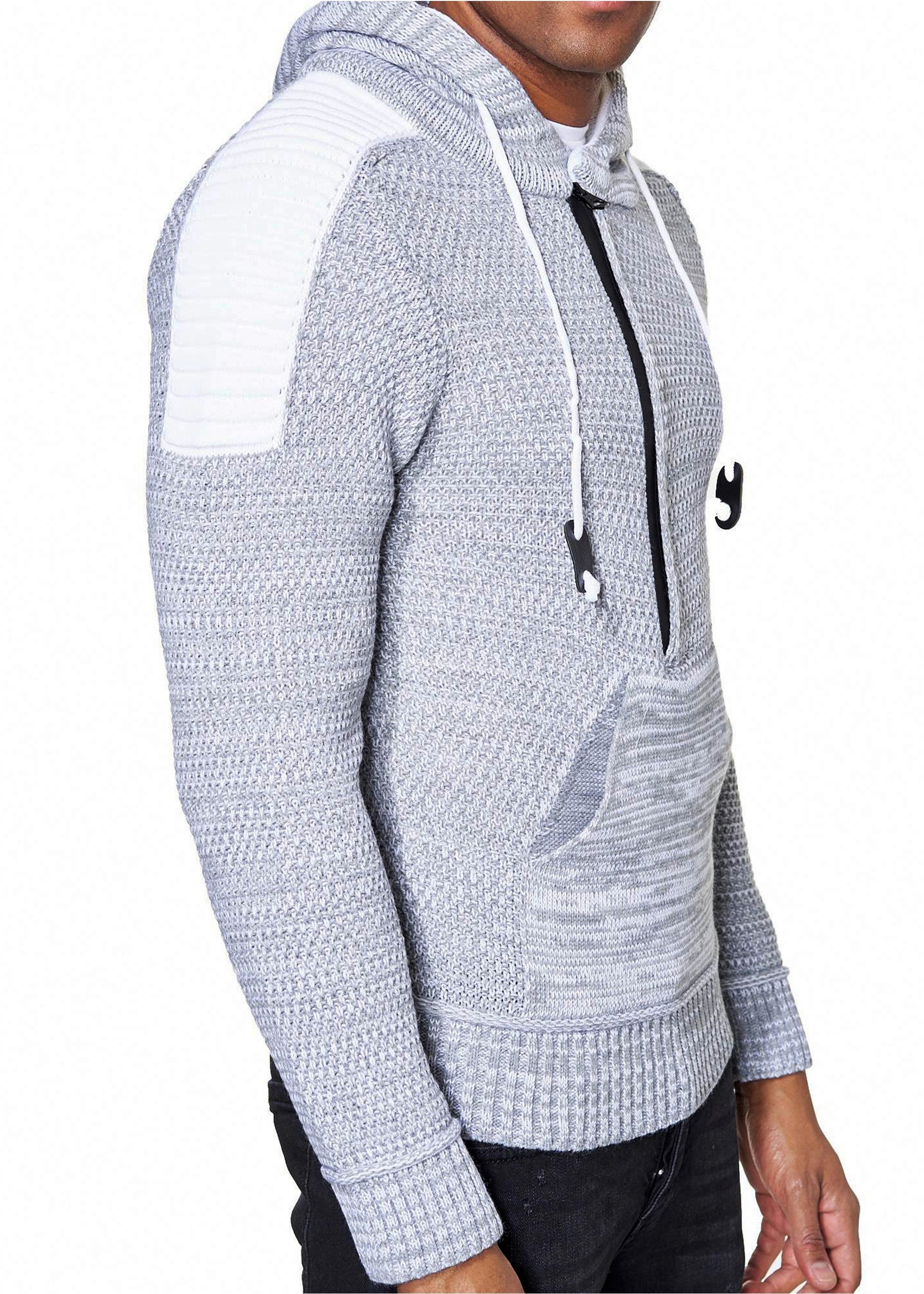 Rusty Neal Kapuzensweatshirt »Knitwear«, mit praktischem Reißverschluss
