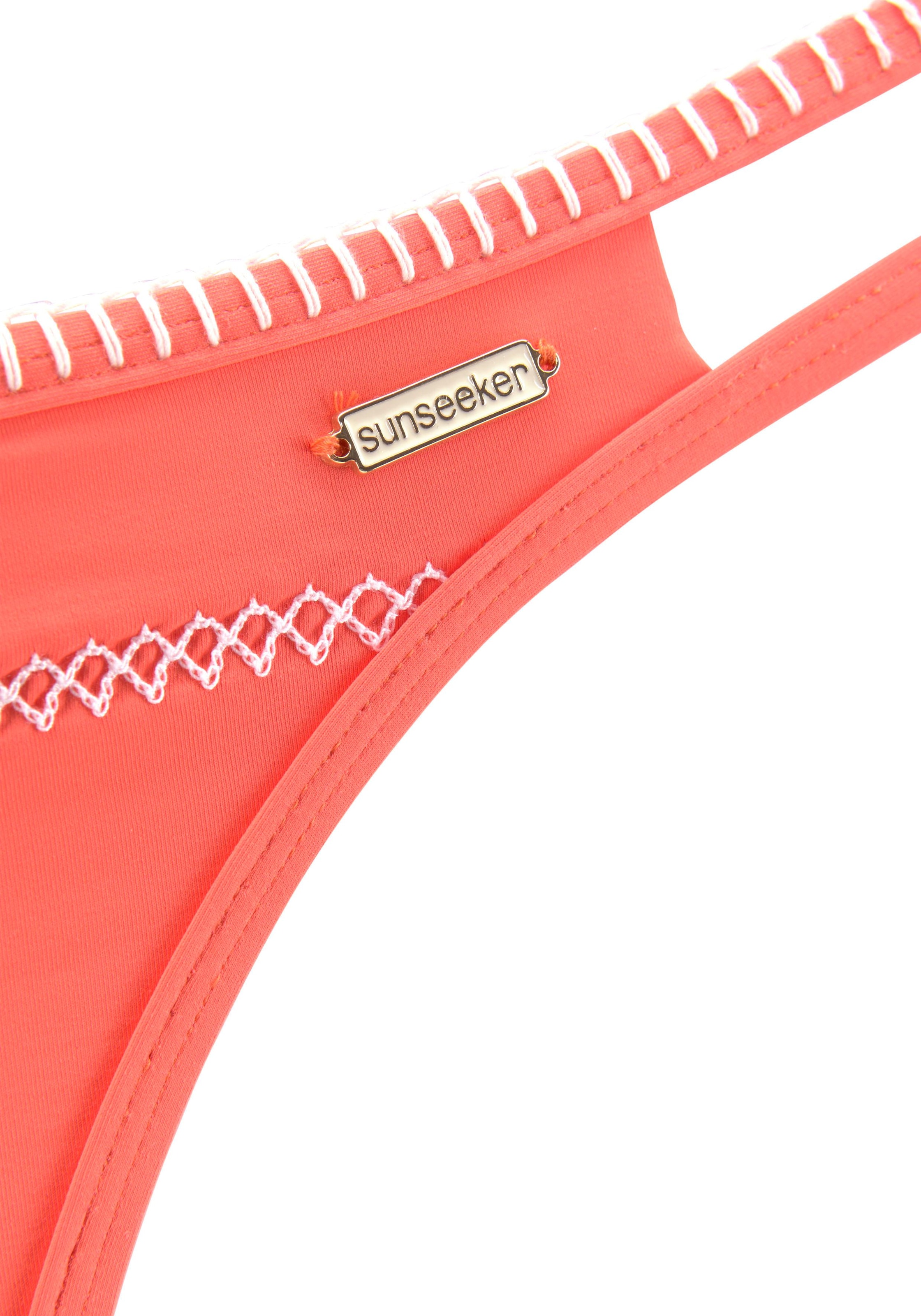 Sunseeker Bikini-Hose »Dainty«, in knapper Brasilien-Form und mit Häkelkante