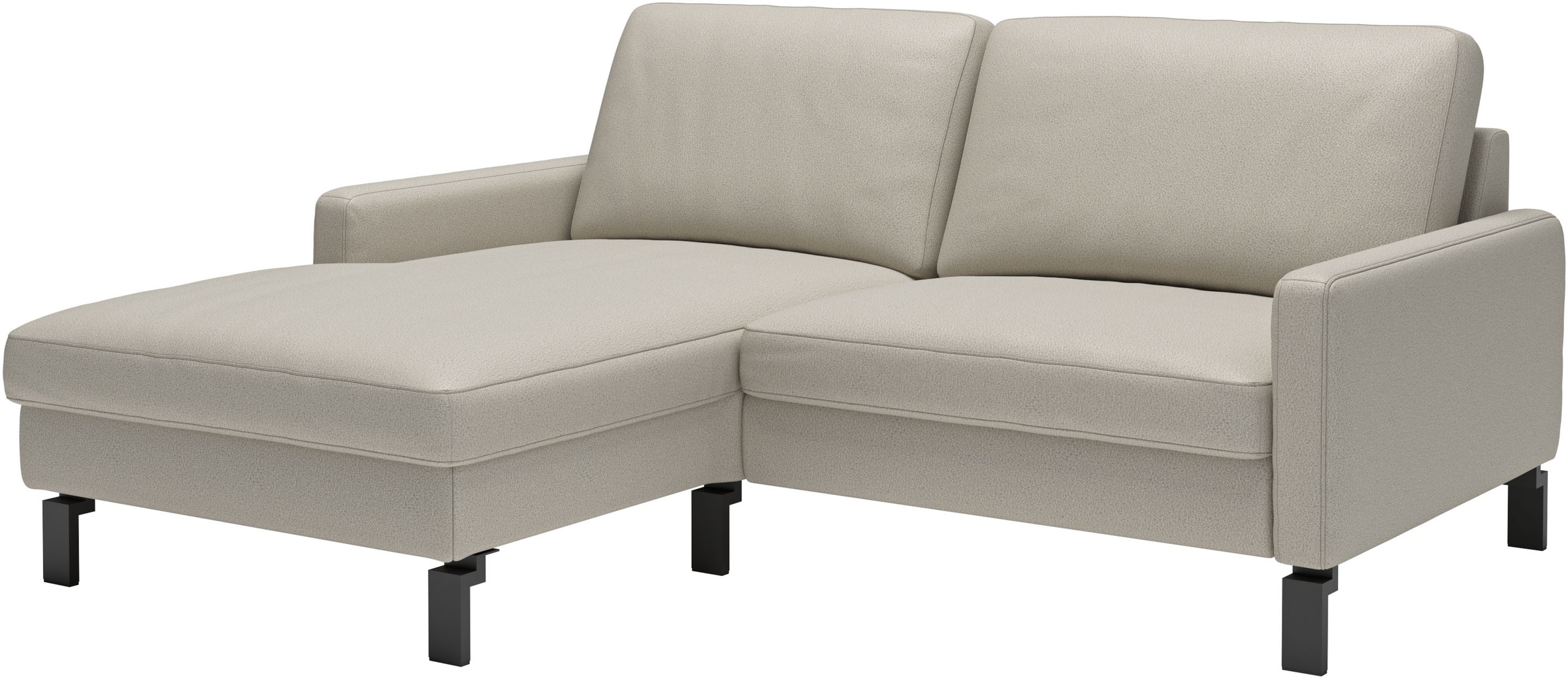 Ecksofa HOME AFFAIRE "Lecce, L-Form, Federkernpolsterung, Breite 194 cm", taupe, B:194cm H:86cm T:164cm, 100% Polyester, Sofas, Ecksofa, inkl. saugroboterfreundliche Höhe & schmale Armlehnen 2