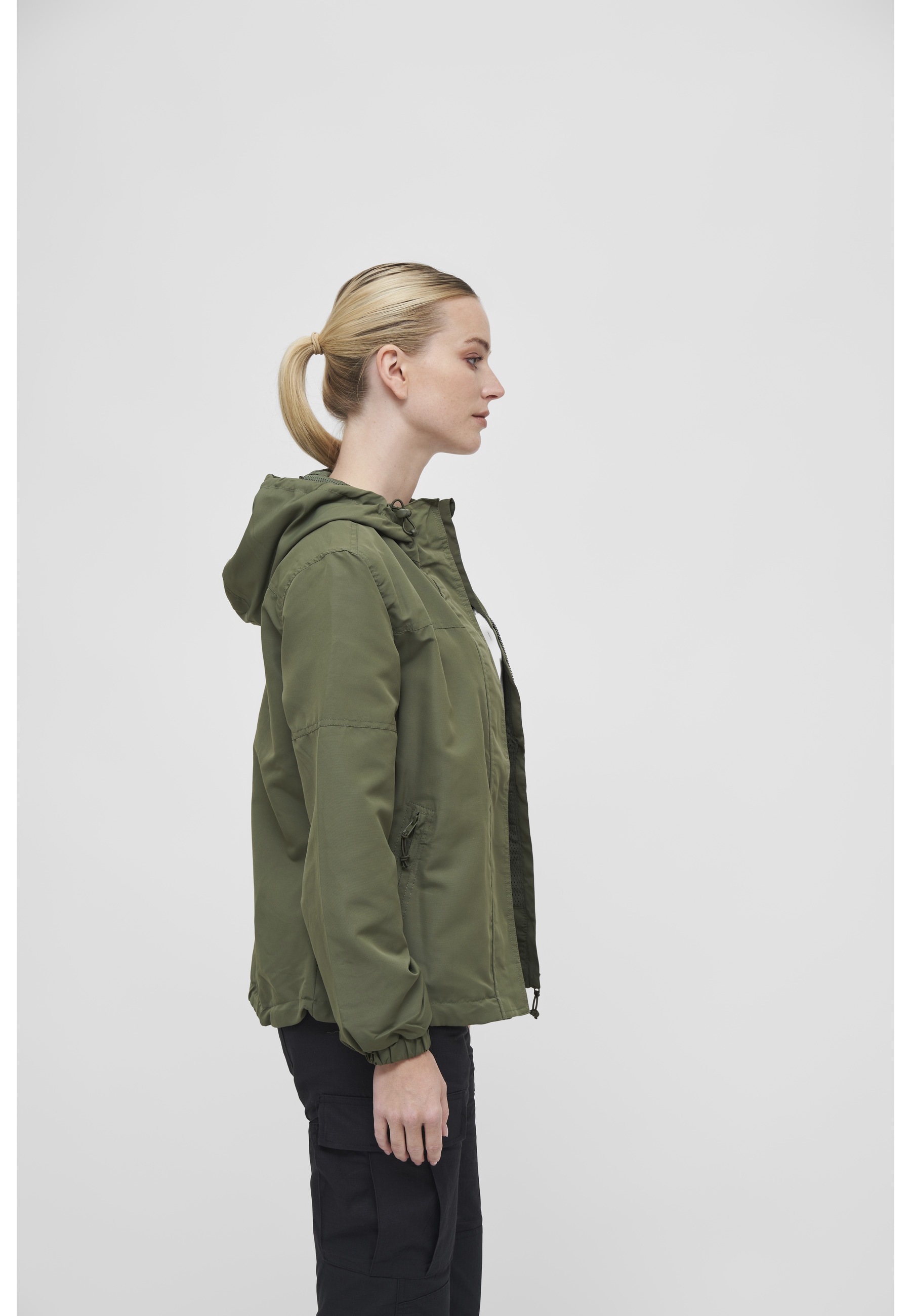 Brandit Allwetterjacke »Brandit Damen Ladies Summer Windbreaker Frontzip« 1 Stk. tlg. mit Kapuze