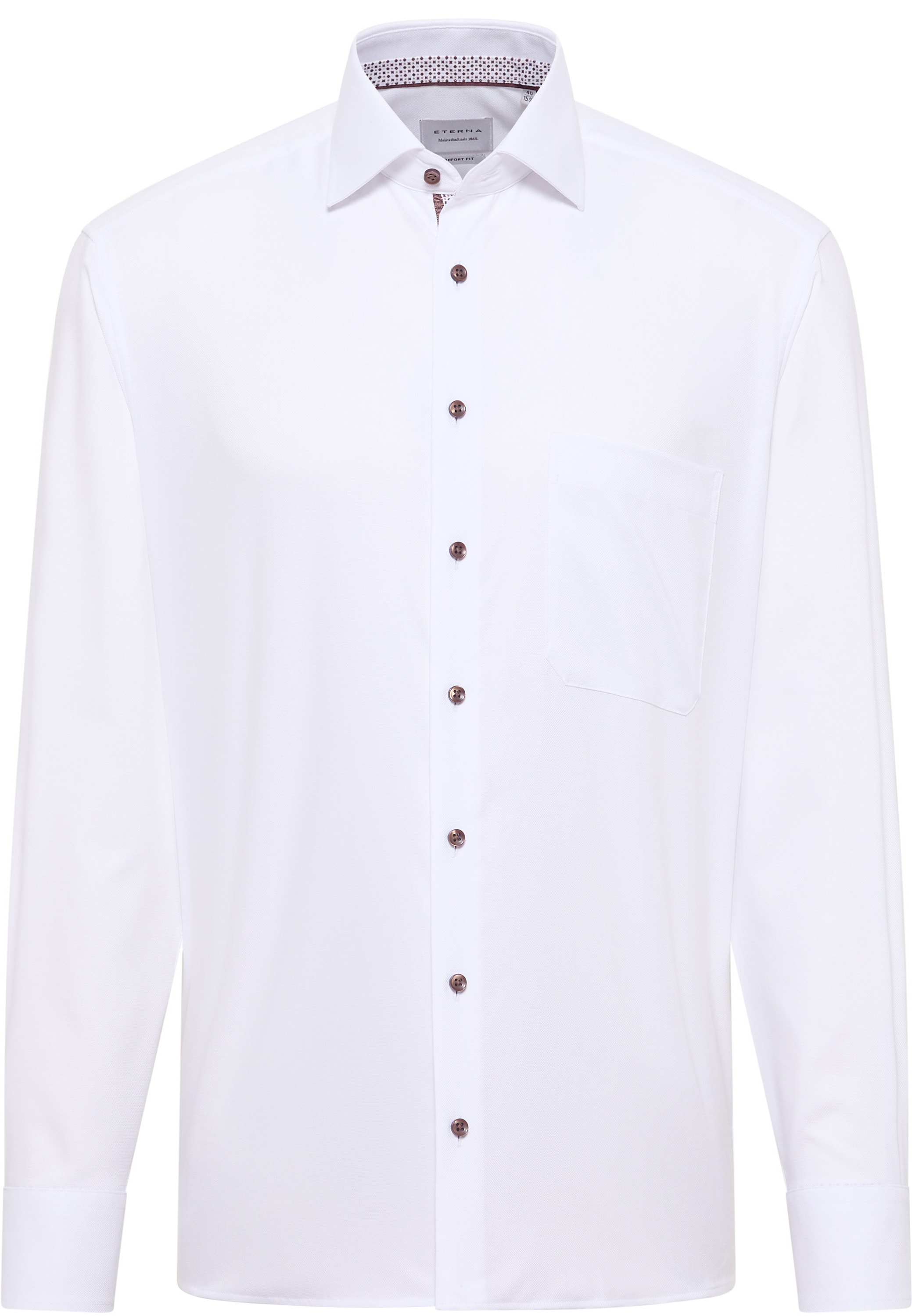 Eterna Langarmhemd »COMFORT FIT« NON IRON (bügelfrei)