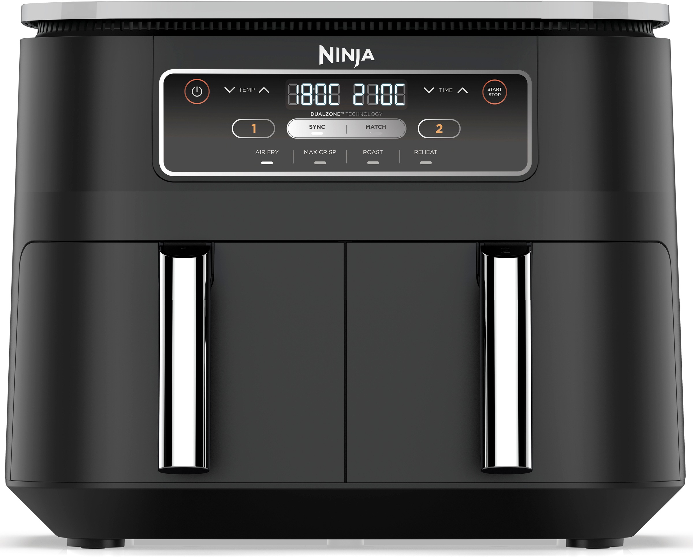 NINJA Heißluftfritteuse "AF200EU Ninja Foodi" 2400 W 4-in-1 Dual Zone, 7,6 günstig online kaufen
