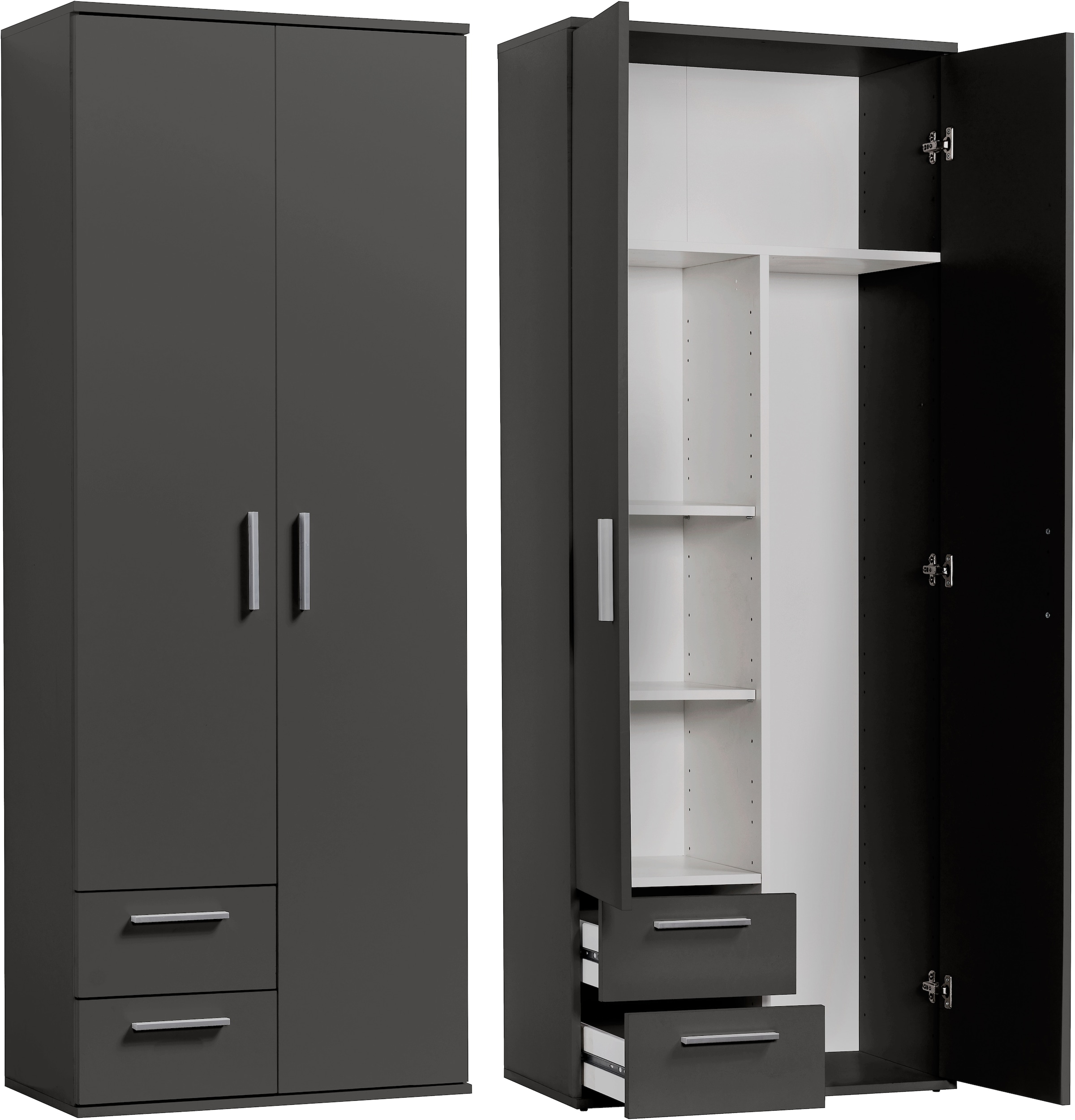 Procontour Mehrzweckschrank »Schrank Clara TOPSELLER!«, (OTTOs Choice), Höhe 167cm mit variabel verstellbaren Einlegeböden