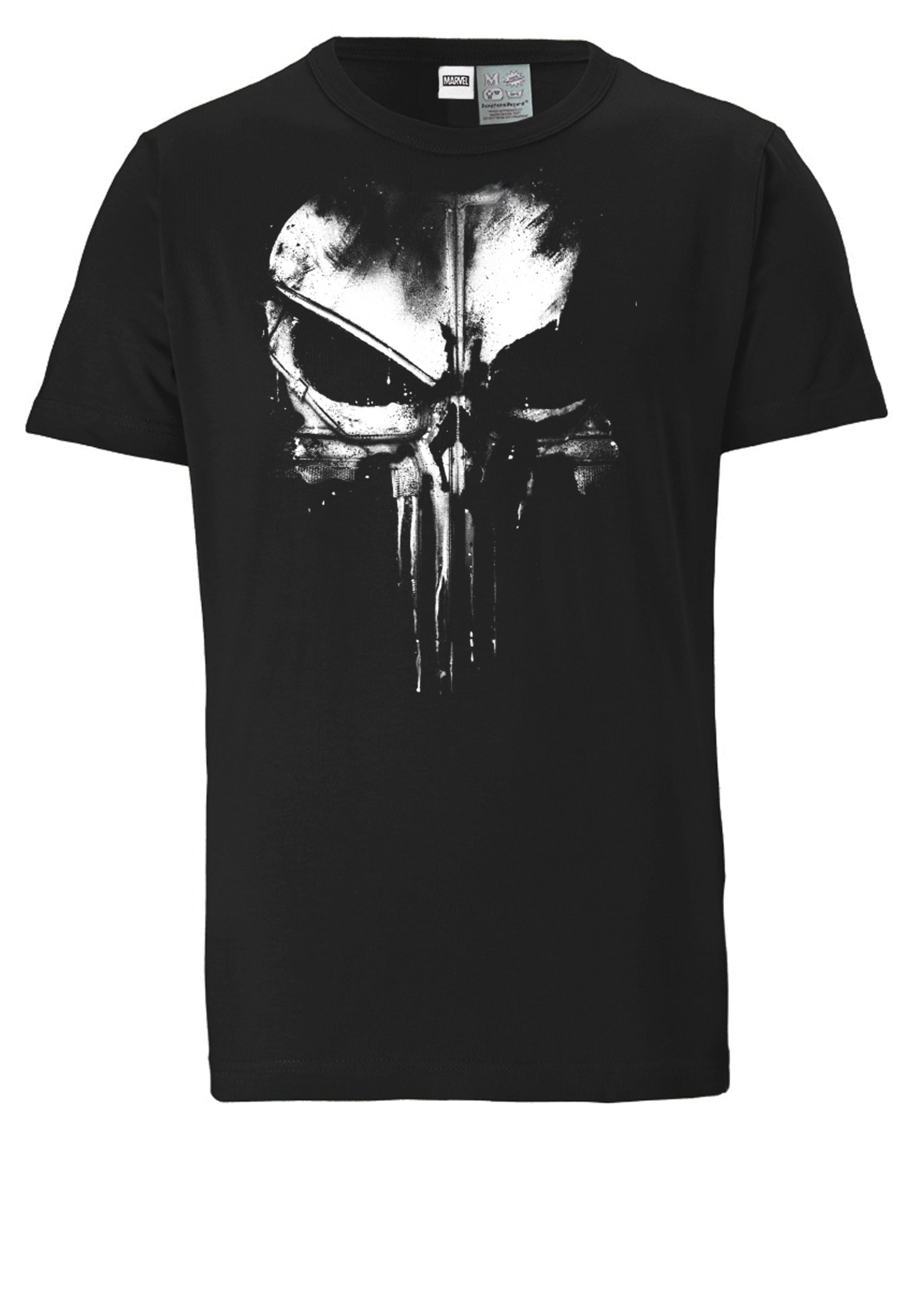 LOGOSHIRT T-Shirt »Marvel - Punisher Techno Skull«, mit lizenziertem Print