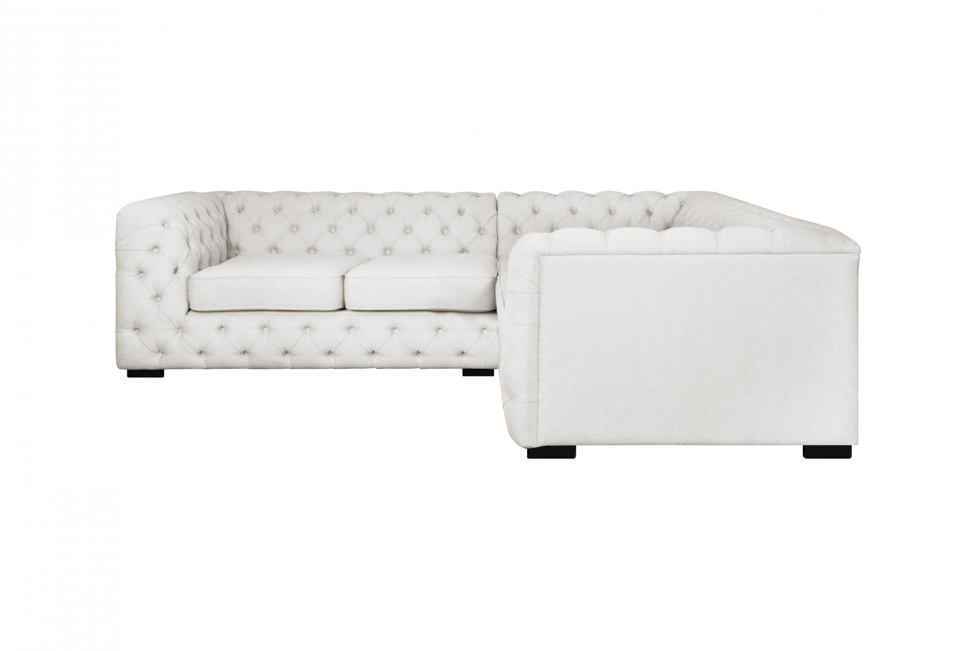 Home affaire Chesterfield-Sofa "KALINA L-Form", hochwertige Chesterfield-Au günstig online kaufen