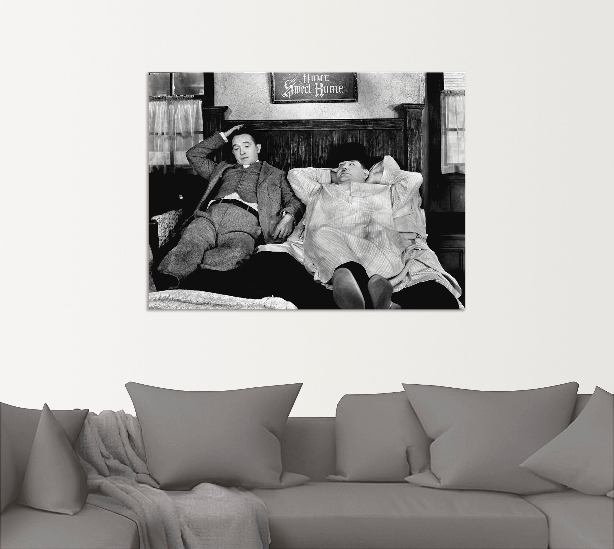 Artland Wandbild »Dick und Doof I«, Stars, (1 St.), als Alubild, Outdoorbild, Leinwandbild, Poster, Wandaufkleber