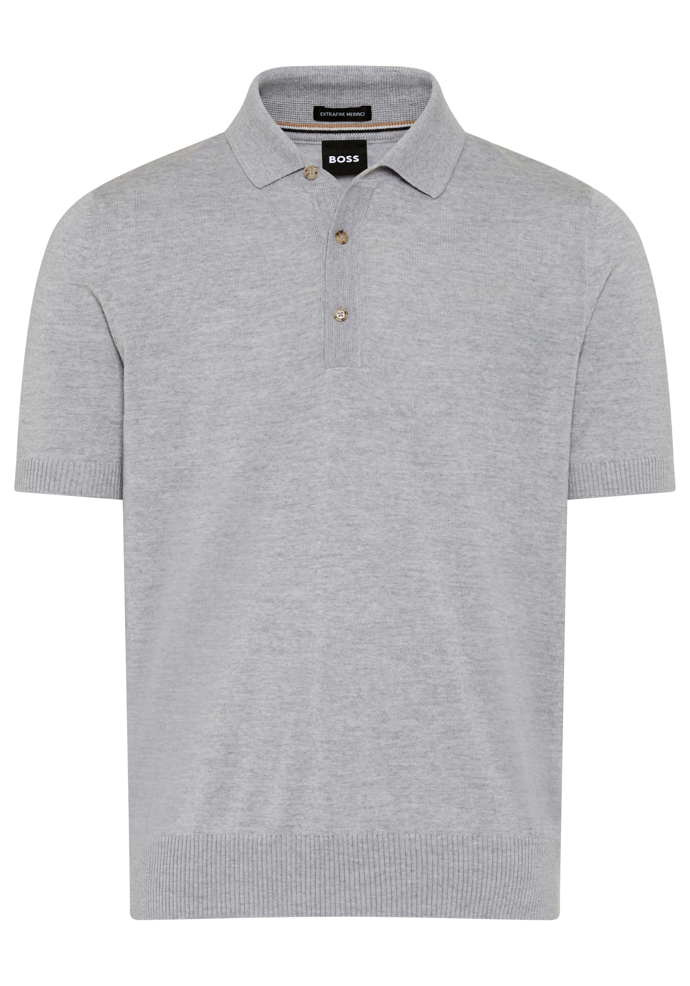 BOSS Kurzarmpullover "Nolano" aus Schurwolle, Polokragen günstig online kaufen