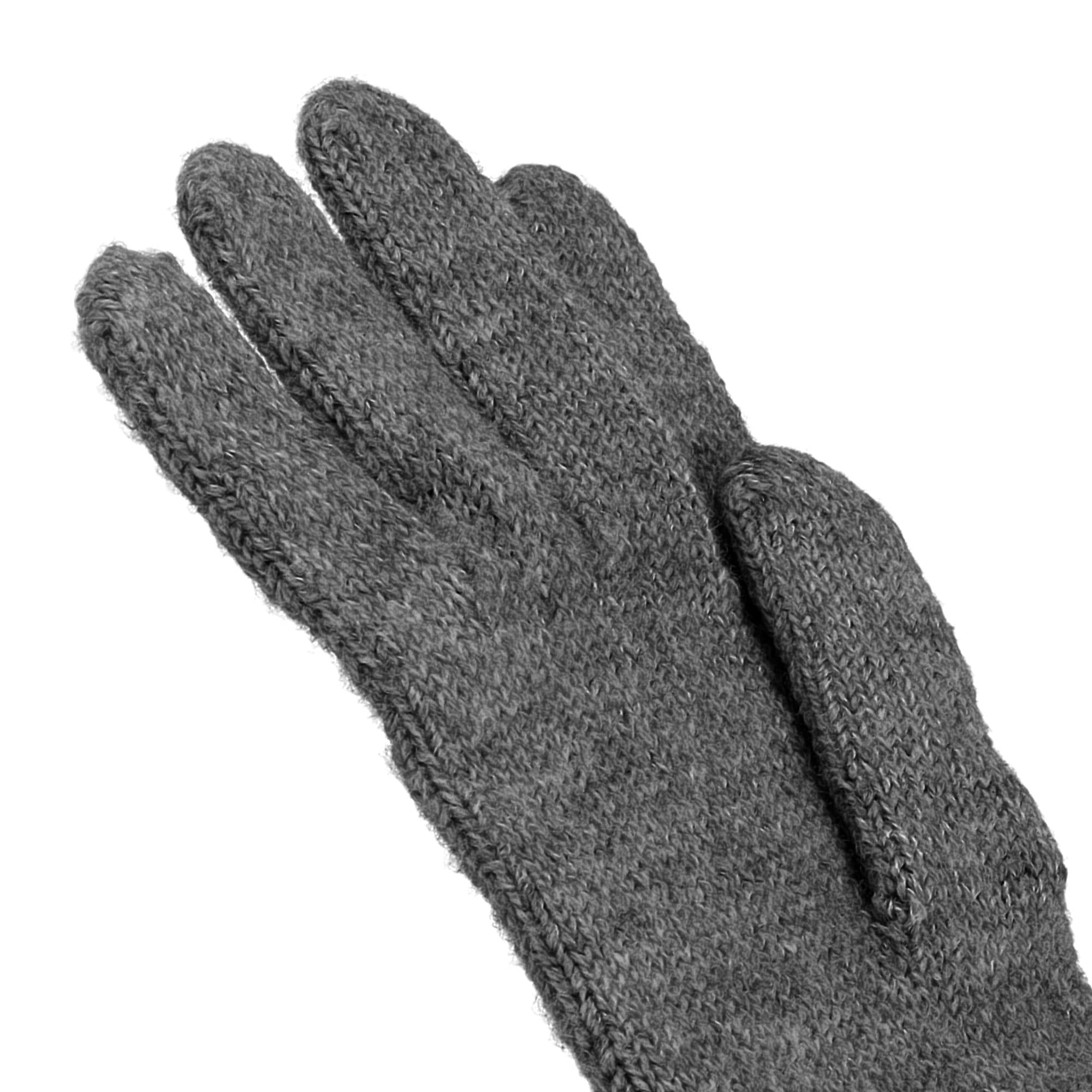 MAXIMO Strickhandschuhe Fingerhandschuhe, extra lange Strickbündchen, unifarben
