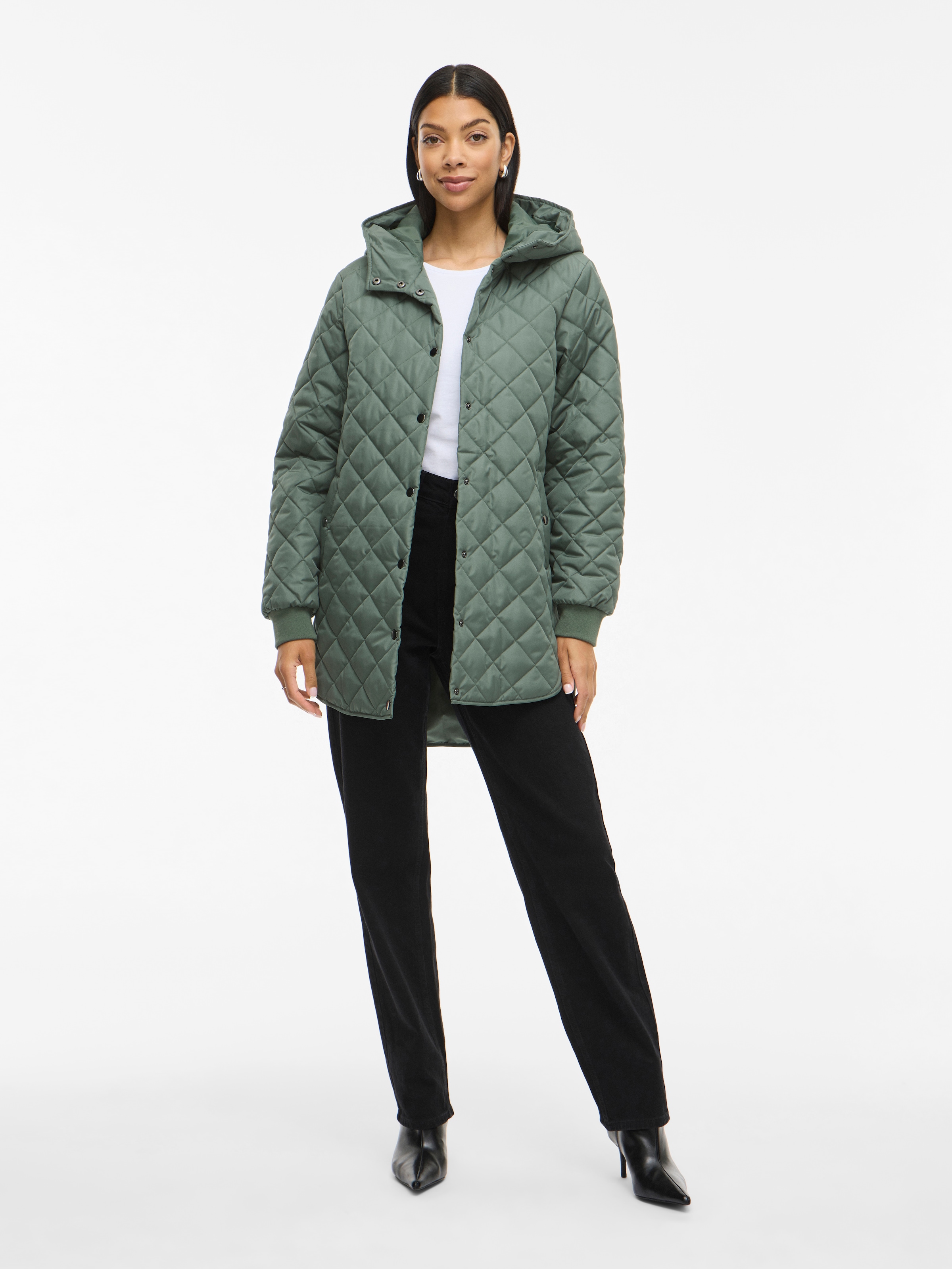 Vila Steppjacke »VITATE L/S HOODED JACKET - NOOS«, mit Kapuze