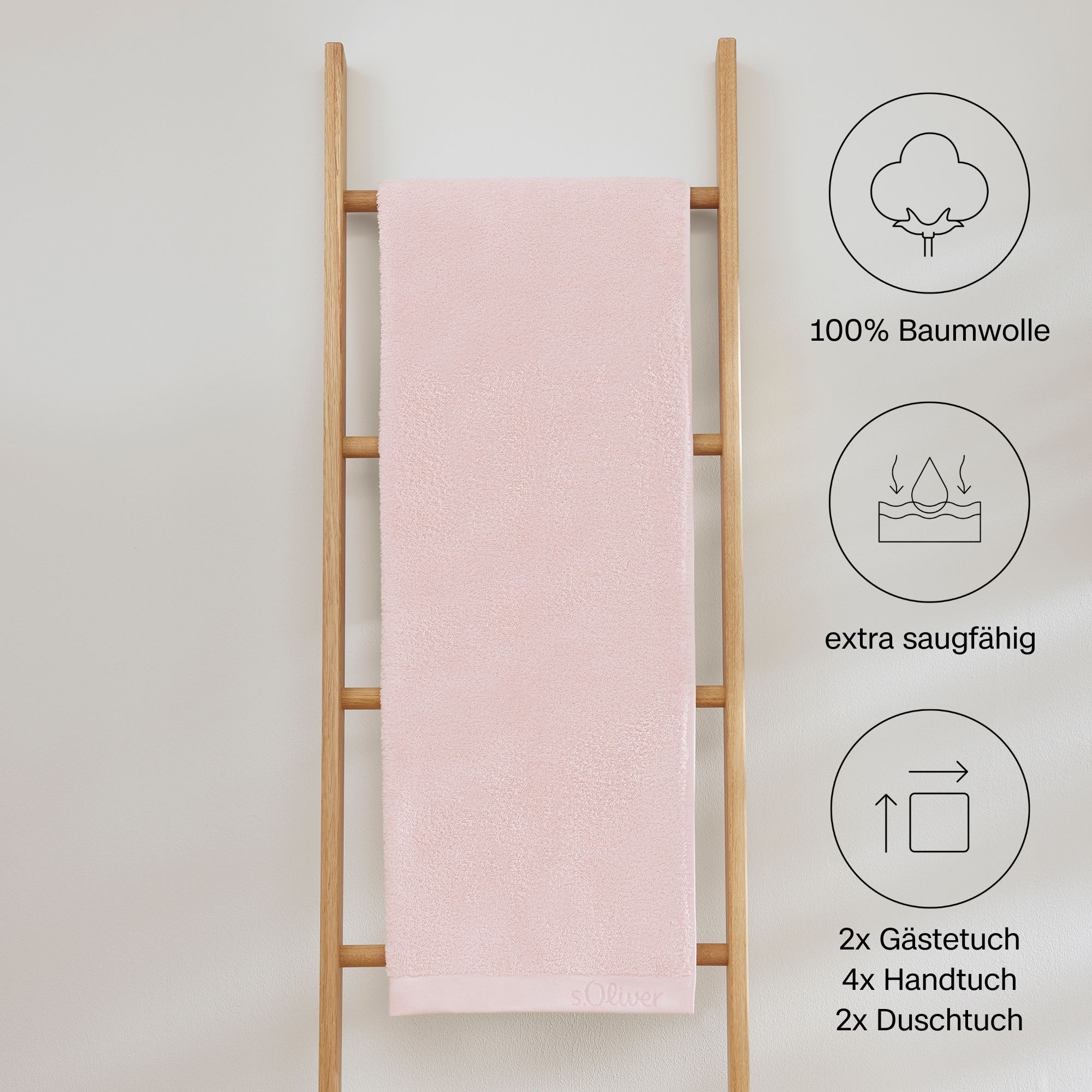 s.Oliver Handtuch Set "s.Oliver, Premium Qualität, 600 gr/m²" Set 8 Stk. Wa günstig online kaufen