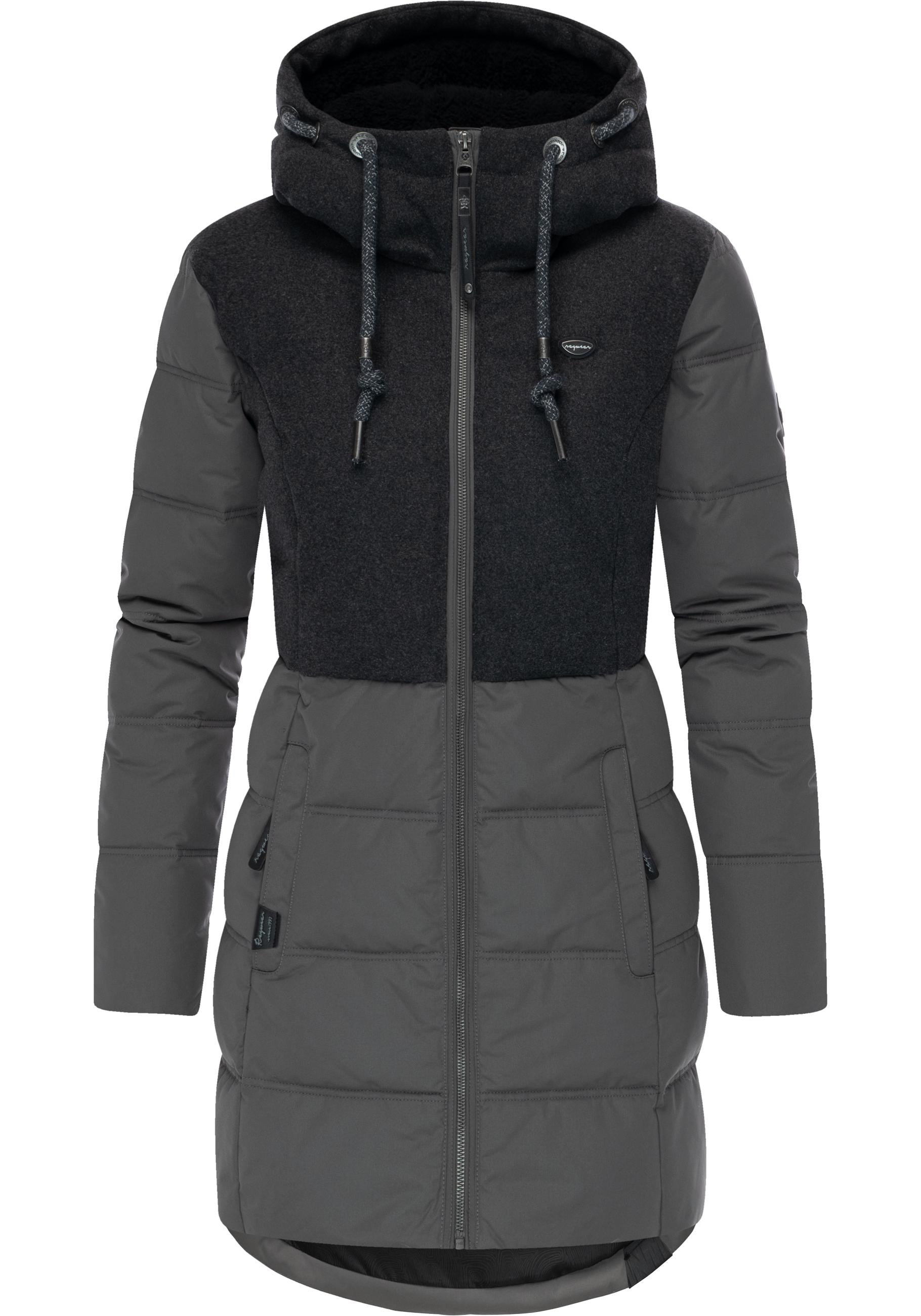 Ragwear Winterjacke "Ashani Block Intl." mit Kapuze stylischer Winterparka günstig online kaufen