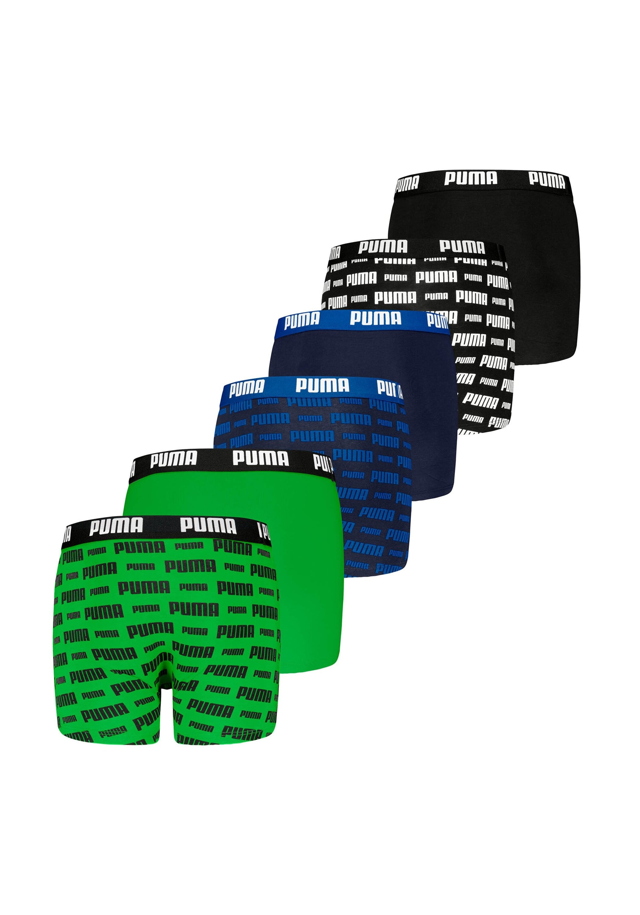 PUMA Boxershorts »Boxershort Everyday Logo Print Boxers ECOM 6P 6er Pack«